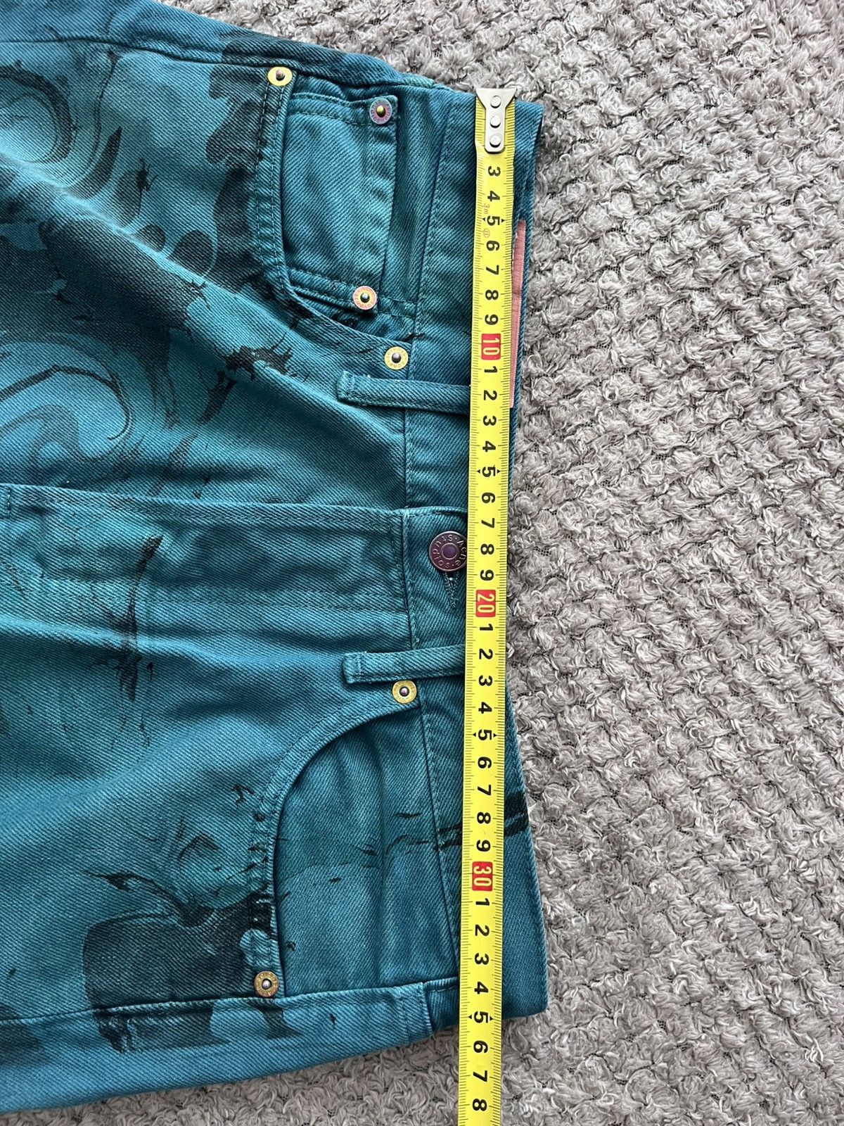 Acne Studios Acne Studios 1996 Swirl Ocean Blue Jeans 29/30 Size US 30 / EU 46 - 12 Thumbnail