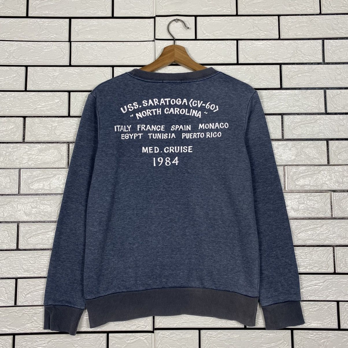 Avirex Vintage sweatshirt Avirex USN Big Logo Military Size US M / EU 48-50 / 2 - 9 Thumbnail