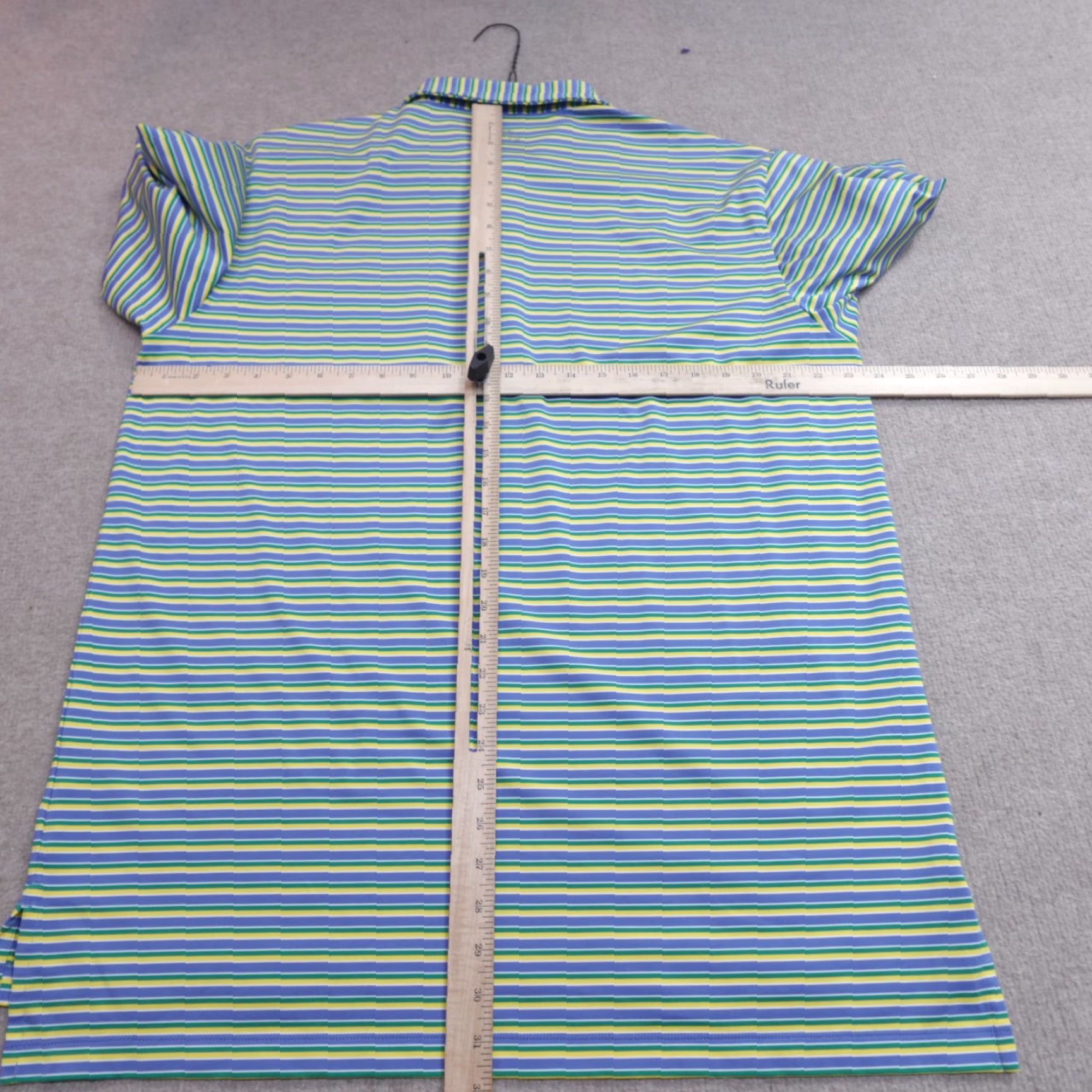Peter Millar Peter Millar Polo Shirt L Blue Striped QM Cup Syracuse Mens Golf Summer Comfort Embroidered Short Sleeve Size US L / EU 52-54 / 3 - 5 Thumbnail