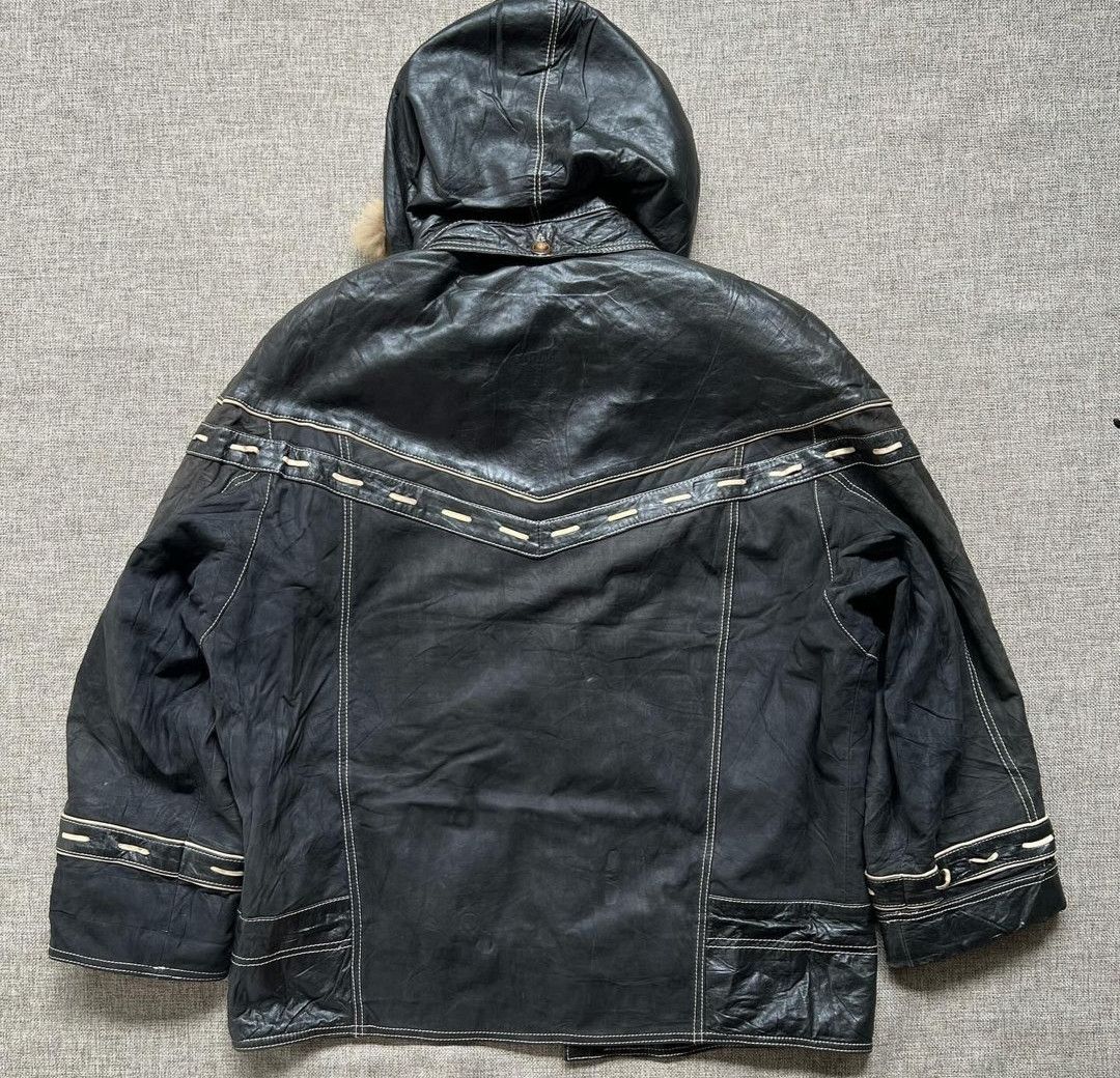 If Six Was Nine × Japanese Brand × Le Grande Bleu (L.G.B.) Made in Spain hoodie fur leather ifsixwasnine lgb style Size US L / EU 52-54 / 3 - 3 Thumbnail