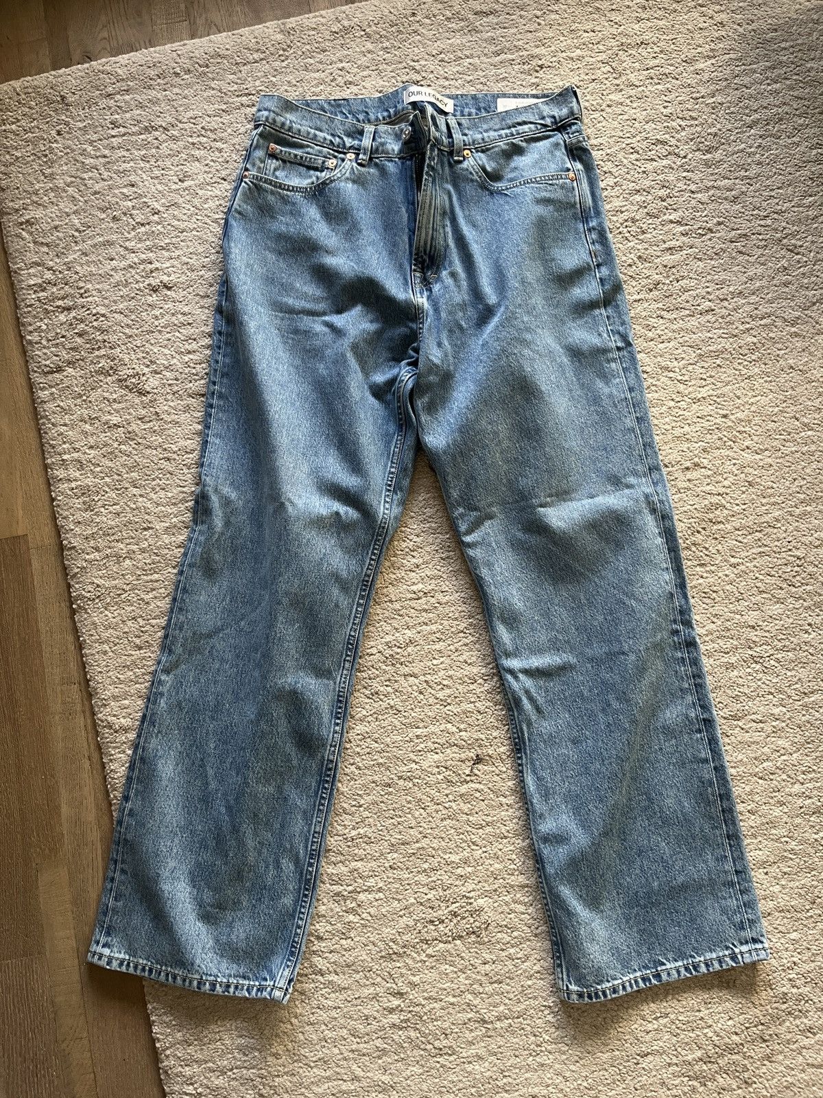 Our Legacy Our Legacy Third Cut Blue Tech Wash Denim 32 | Grailed
