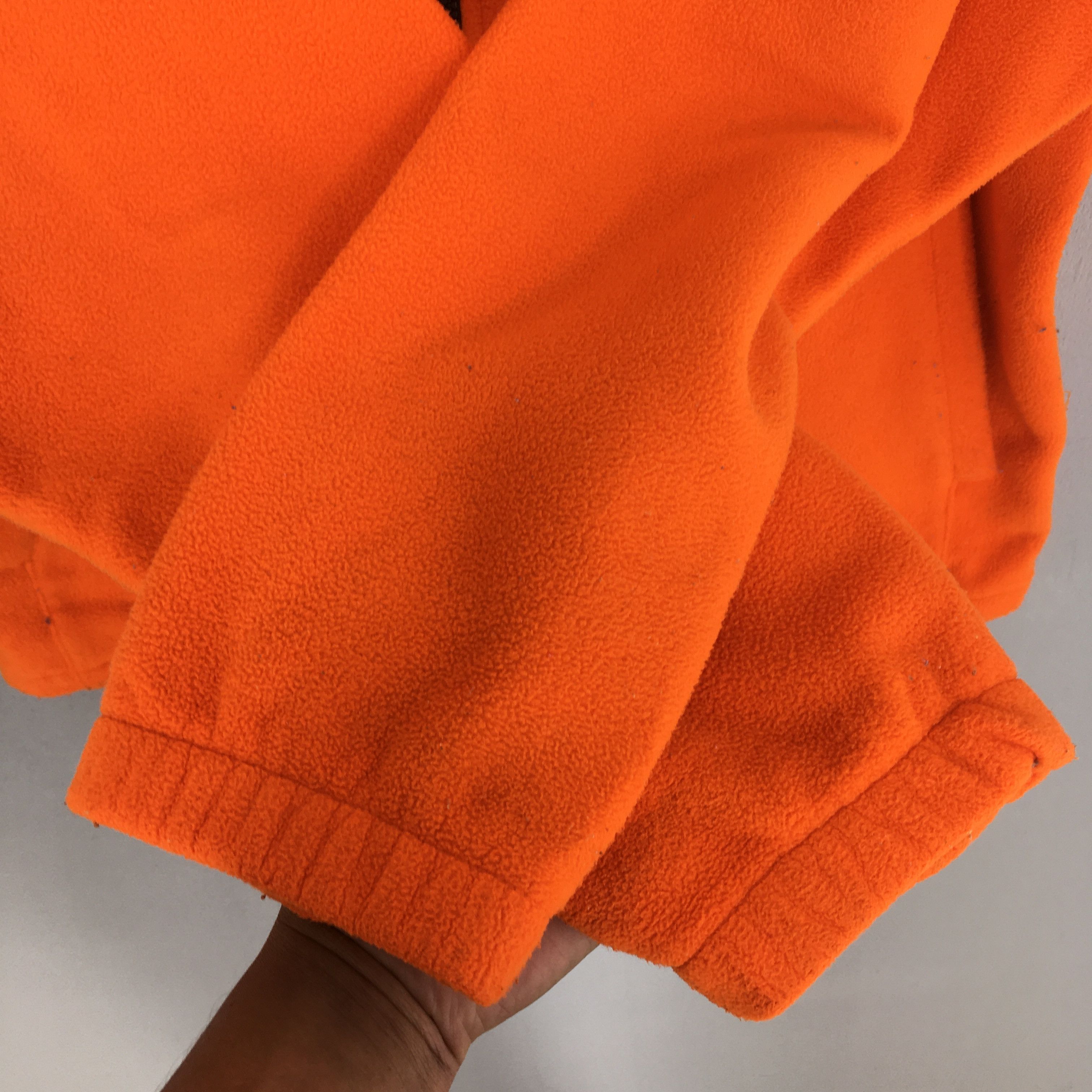 Nike × Vintage Vintage Y2K Nike Swoosh Orange Fleece Sweater Large Size US L / EU 52-54 / 3 - 4 Thumbnail