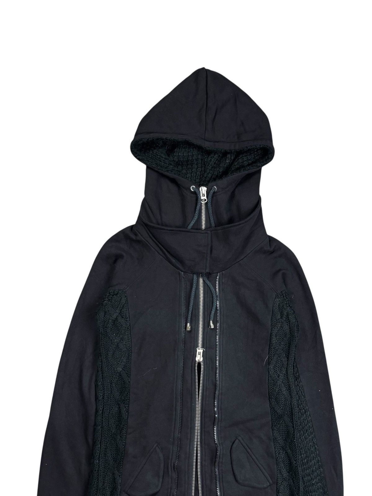 KMRii 2000s Redark - Ninja Hooded Wool Hybrid Zip Up Hoodie Size US M / EU 48-50 / 2 - 5 Thumbnail