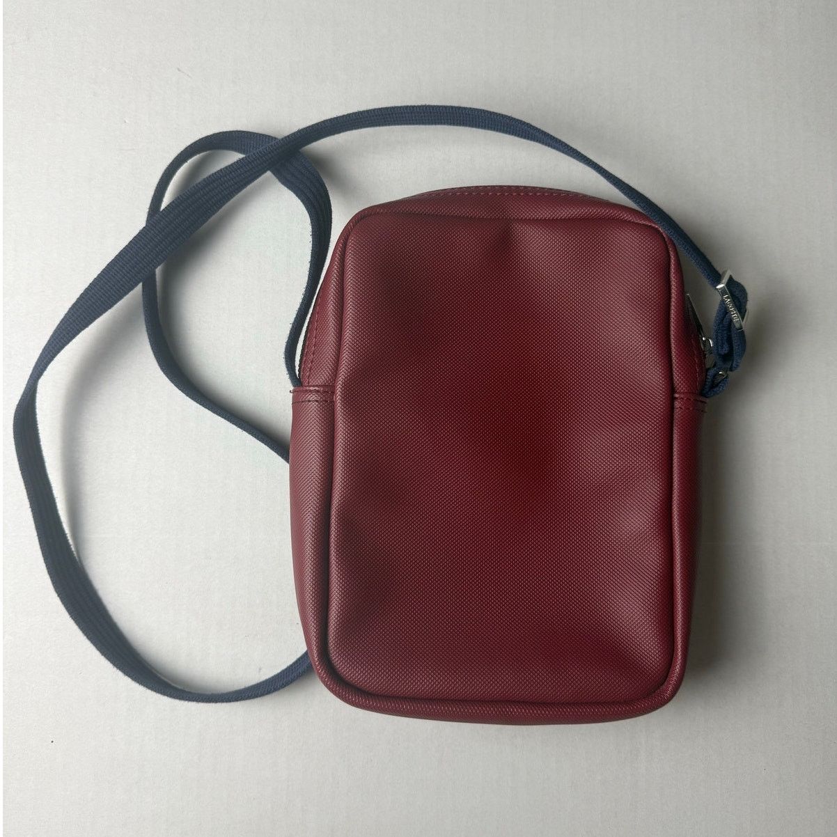 Lacoste Lacoste Crossbody Bag - Burgundy with Blue Strap Size ONE SIZE - 9 Thumbnail