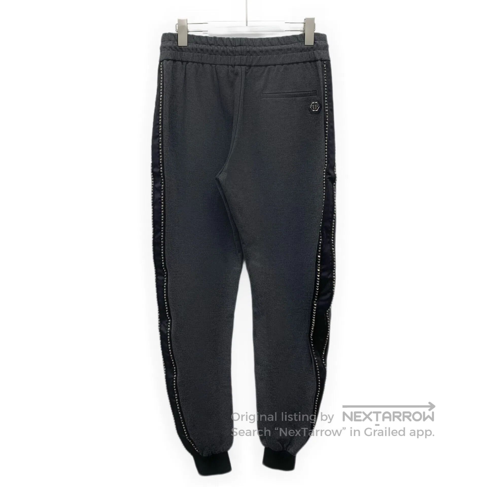 Philipp Plein Philipp Plein Dark grey denim casual long pants with rivet Size US 27 - 2 Thumbnail