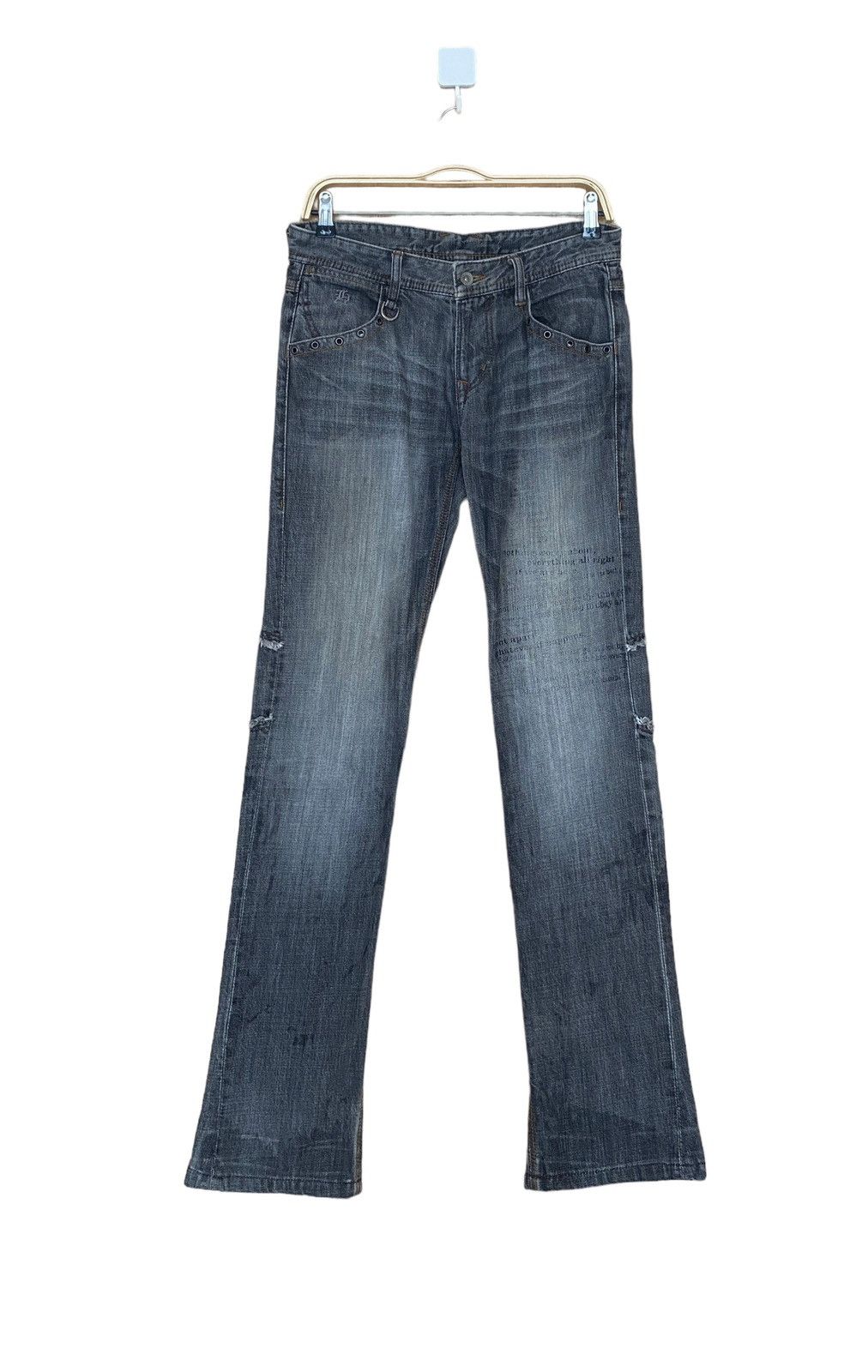 HIDEAWAYS × If Six Was Nine × Le Grande Bleu (L.G.B.) Vintage Brand Hideaways Jeans 1990s Size US 44 / EU 60 - 2 Thumbnail