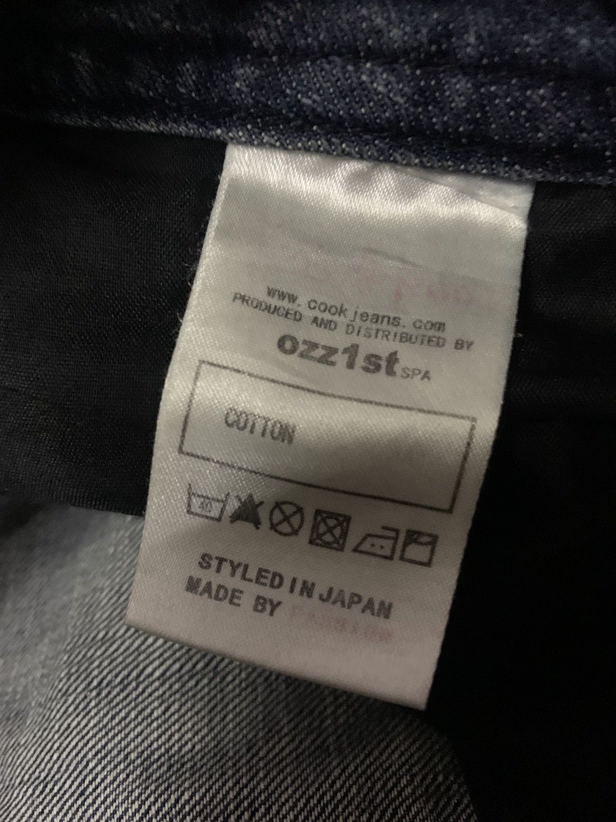 Le Grande Bleu (L.G.B.) 💥Vtg Japanese designer Cook Jeans Distressed Denim Size US 30 / EU 46 - 8 Thumbnail