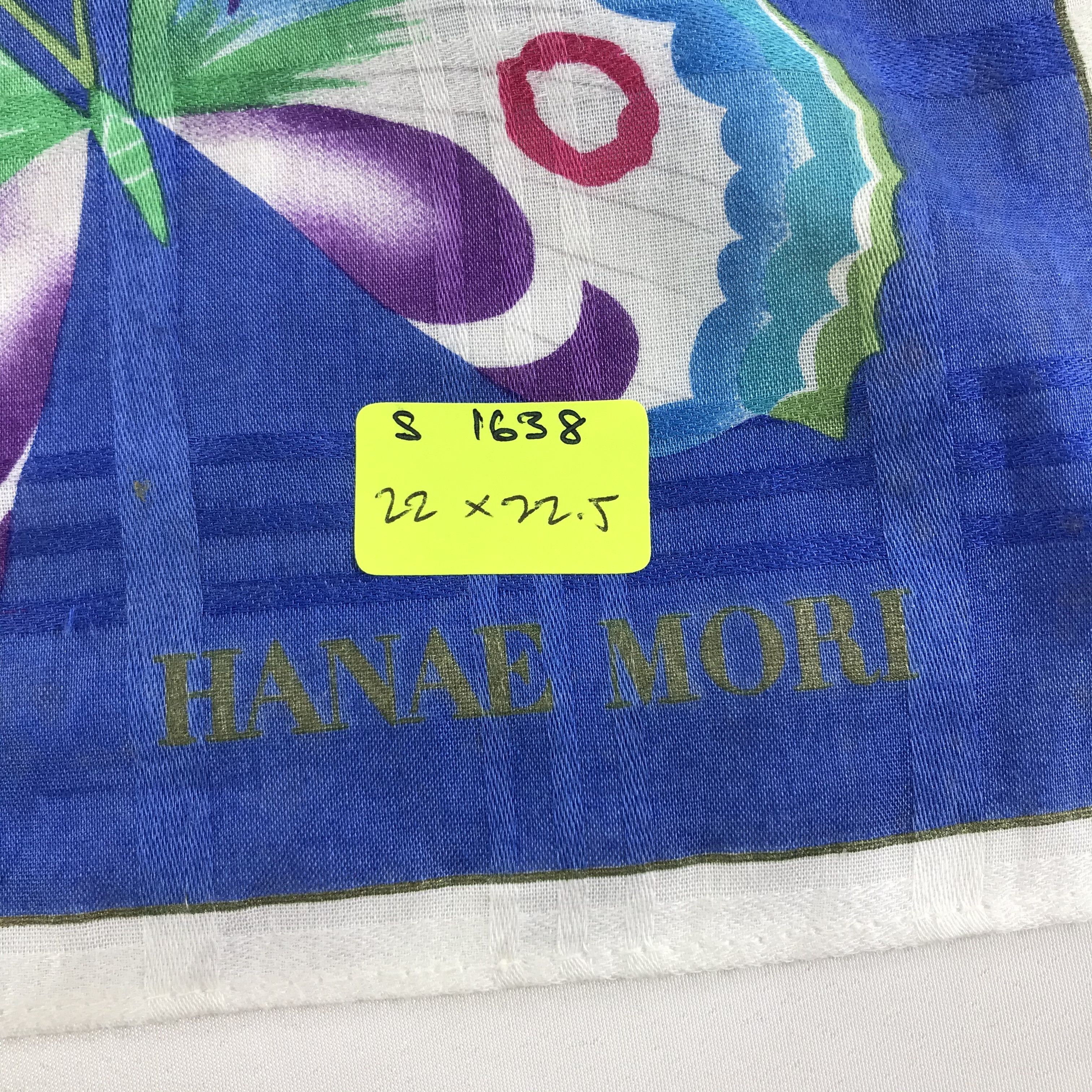 Hanae Mori × Vintage Hanae Mori Bandana / Handkerchief / Neckerchief - S1638 Size ONE SIZE - 5 Thumbnail