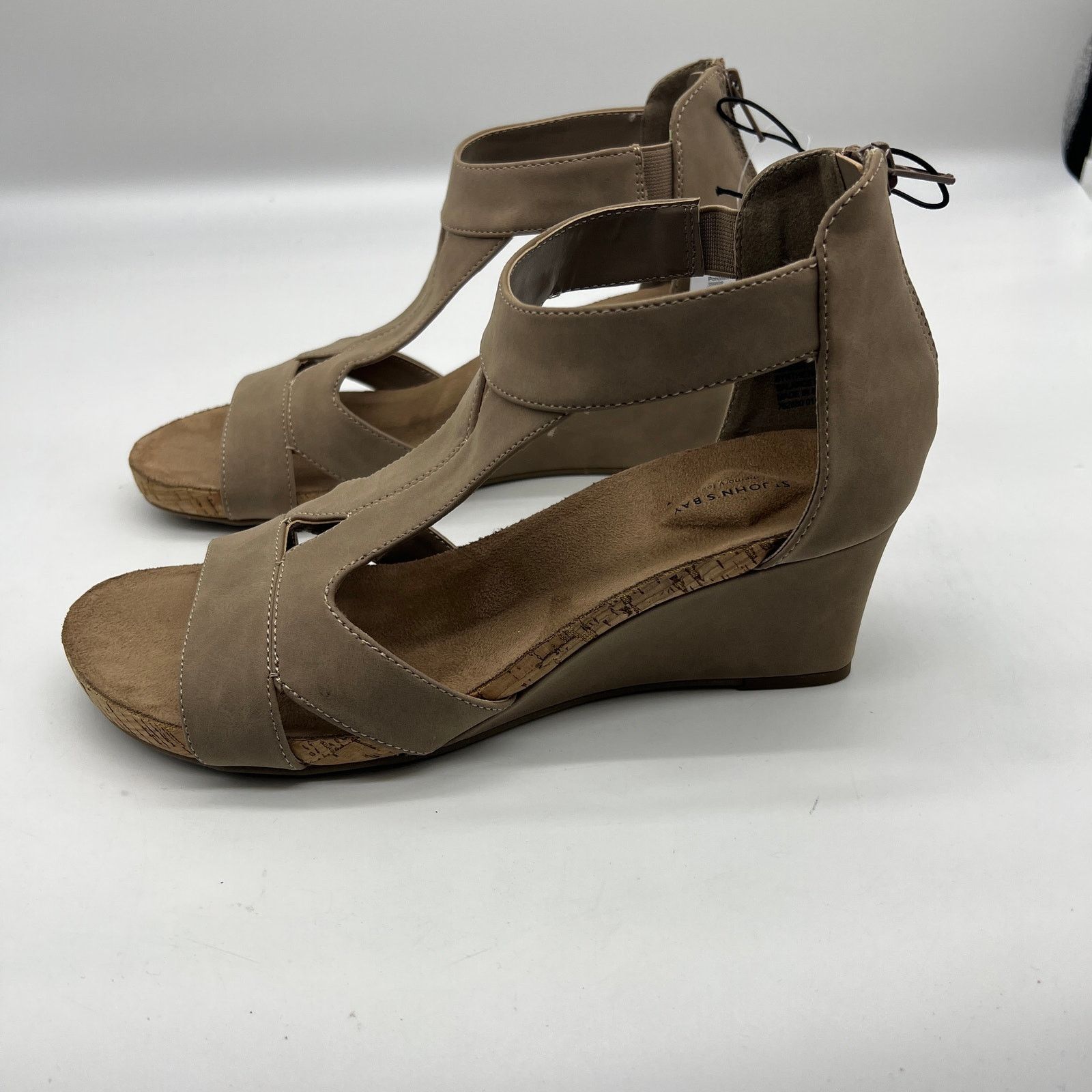 Other St. John's Bay Womens Taz Wedge Sandals Brown Porchini Size US 10 / IT 40 - 6 Thumbnail