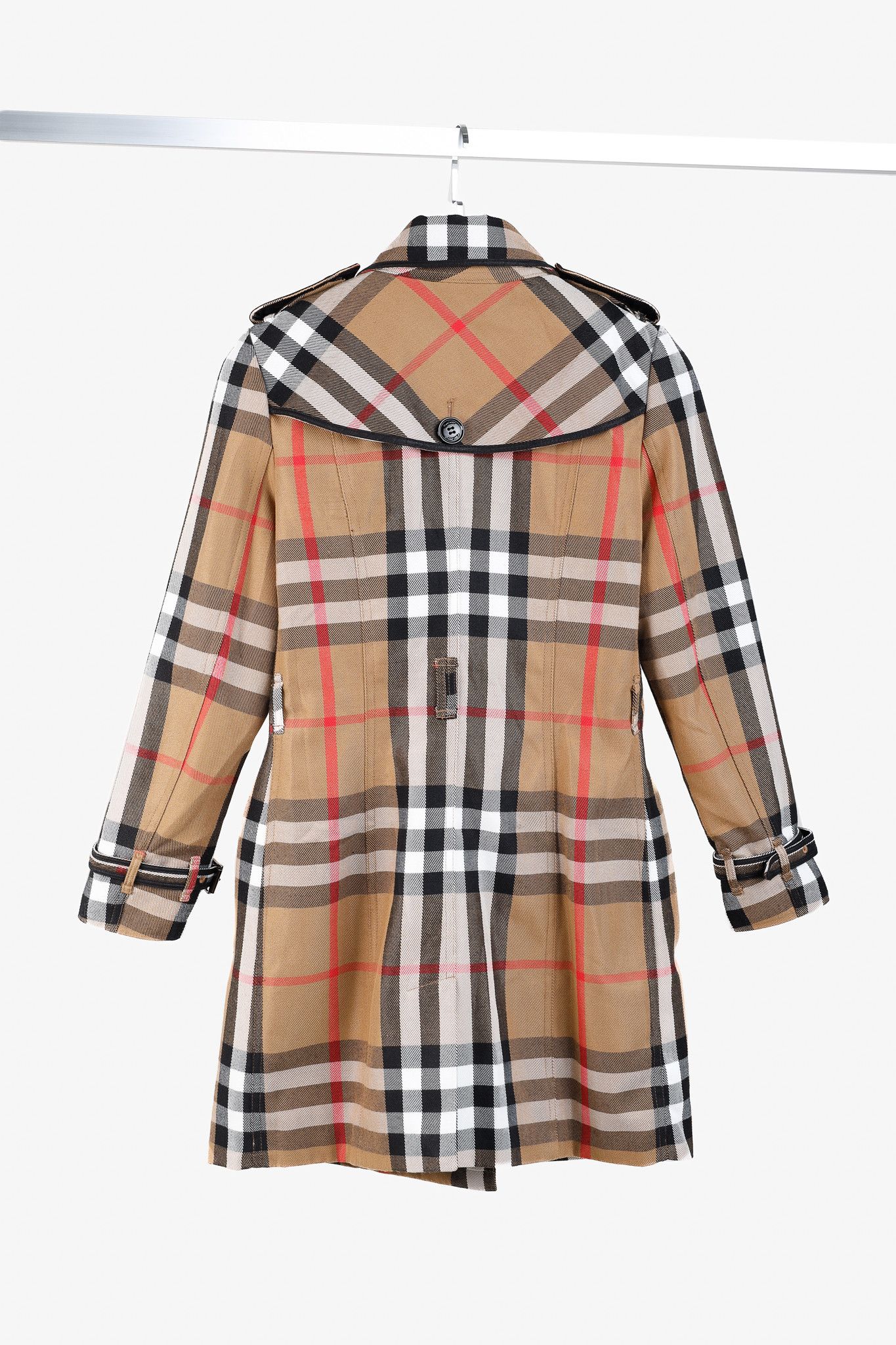 Burberry Burberry Heritage Check Brown Cotton Trench Size M / US 6-8 / IT 42-44 - 2 Thumbnail