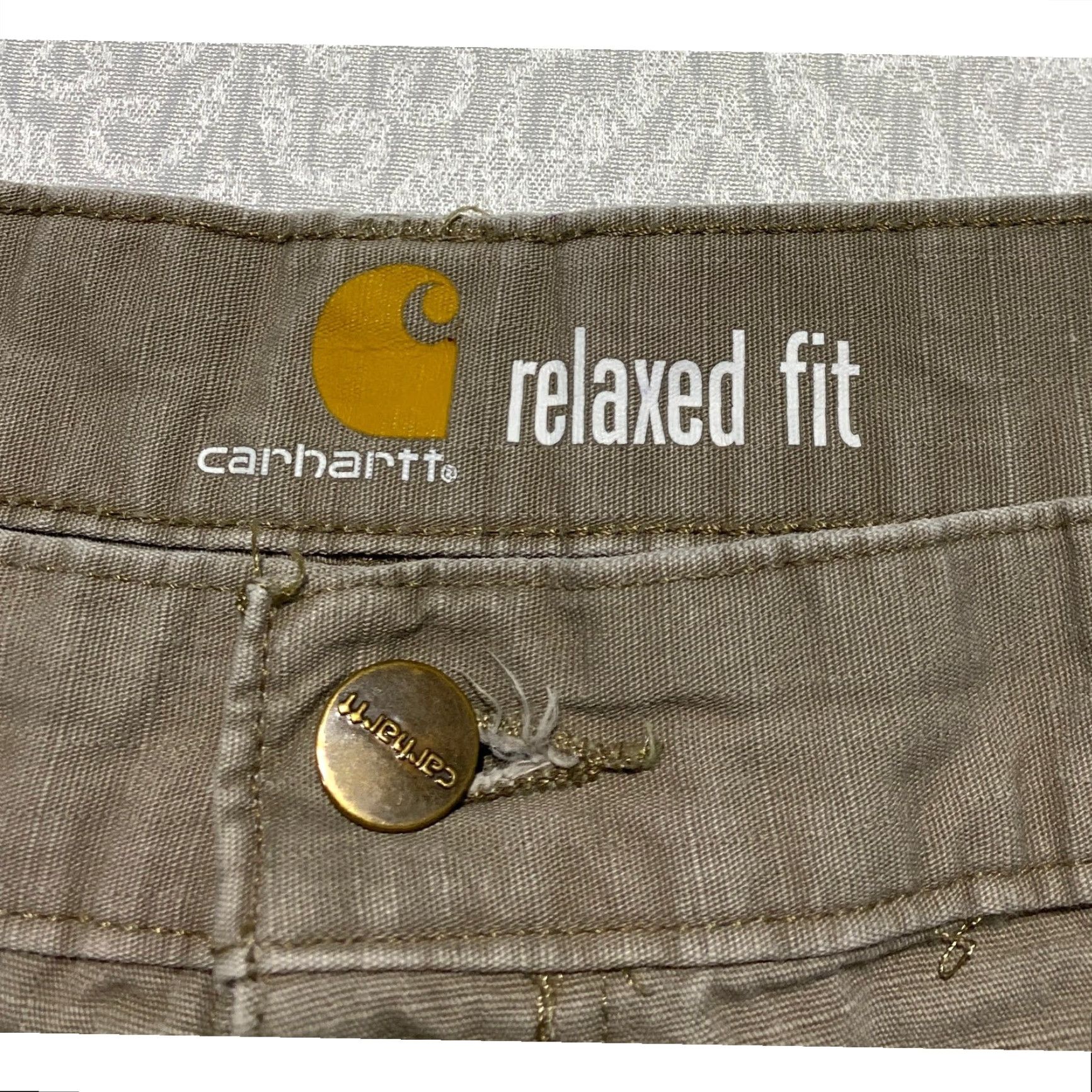 Carhartt VINTAGE Carhartt B342 Double Knee Relaxed Fit Ripstop Cargo Work Pants Tan Mens 38x34 Size US 38 / EU 54 - 7 Thumbnail