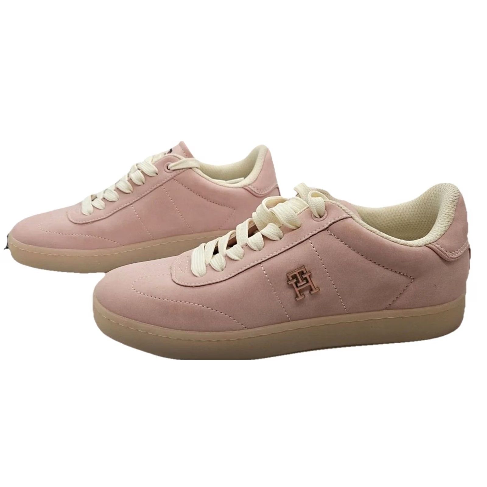 Tommy Hilfiger Tommy Hilfiger Sneaker Women’s 6.5 Pink Low Top Platform Preppy Casual Logo Lace Up Shoes Size M / US 6-8 / IT 42-44 - 4 Thumbnail