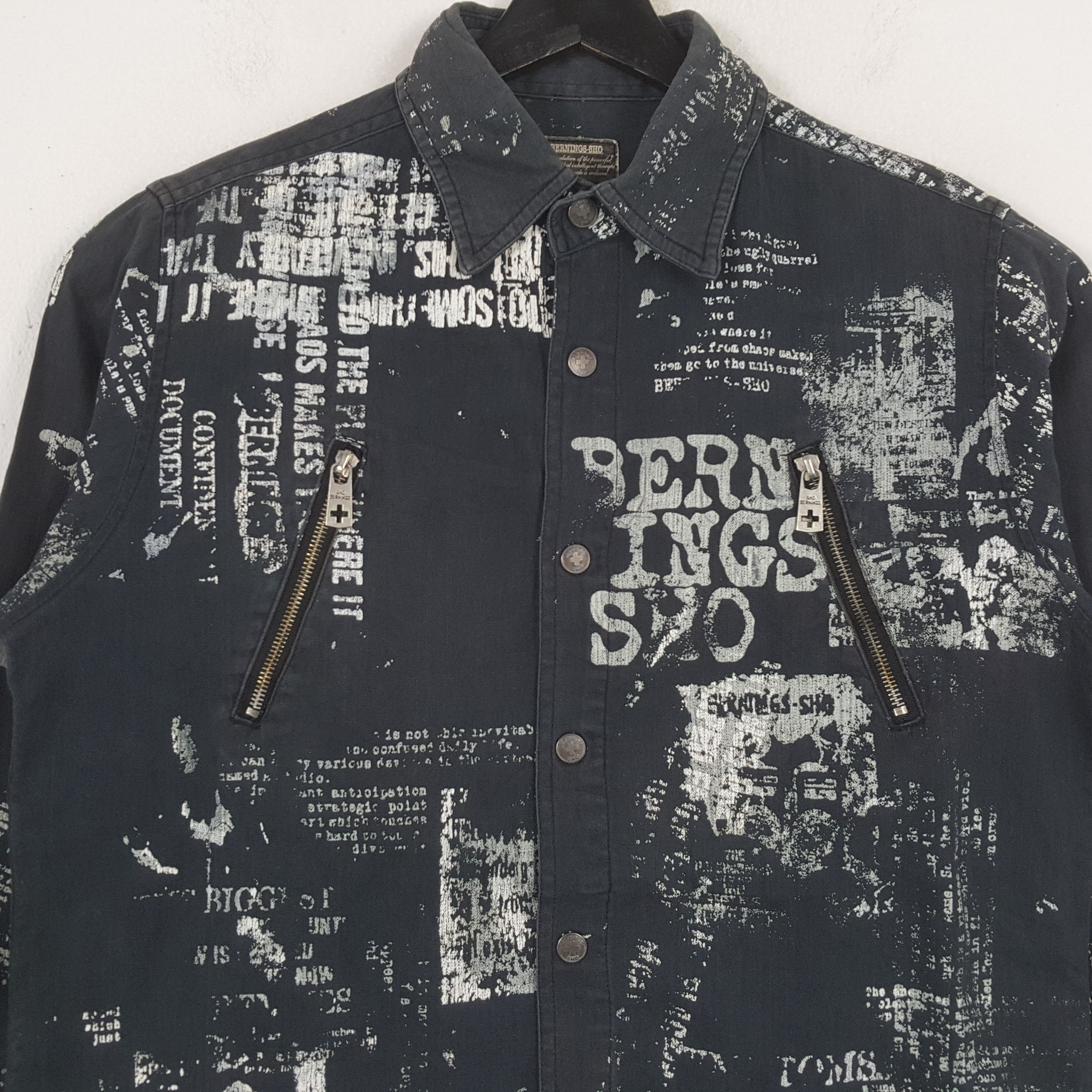 Vintage BERNINGS SHO Punk Style Jacket C286N16 Size US S / EU 44-46 / 1 - 2 Thumbnail