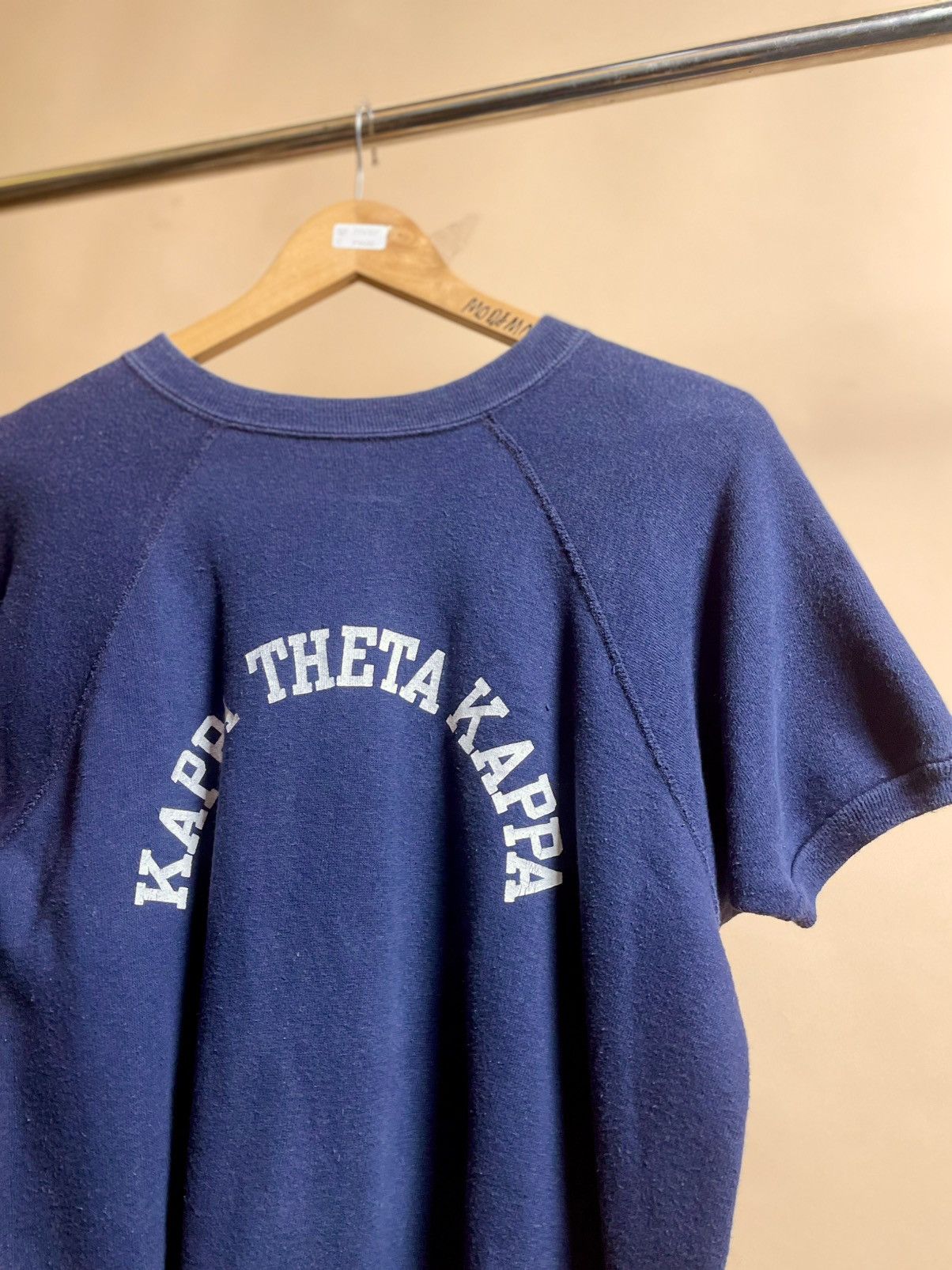 Japanese Brand × Vintage 1970s Kappa Theta Kappa Short-sleeve Raglan Sweatshirt Size US M / EU 48-50 / 2 - 1 Thumbnail