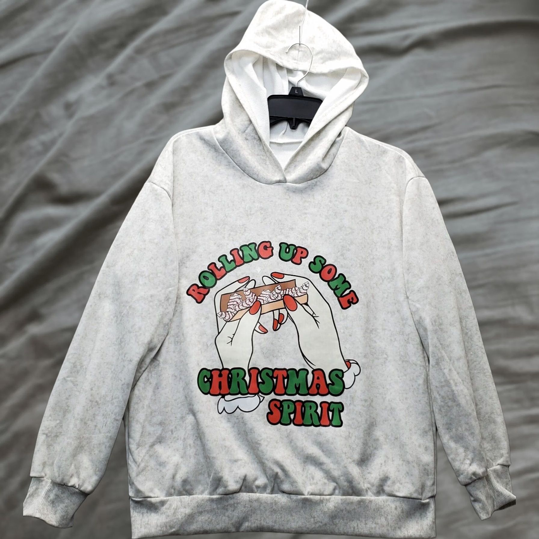 ESPIRIT Unisex Small Multicolor Rolling Up Some Christmas Spirit Hoodie Mens Size US S / EU 44-46 / 1 - 1 Thumbnail