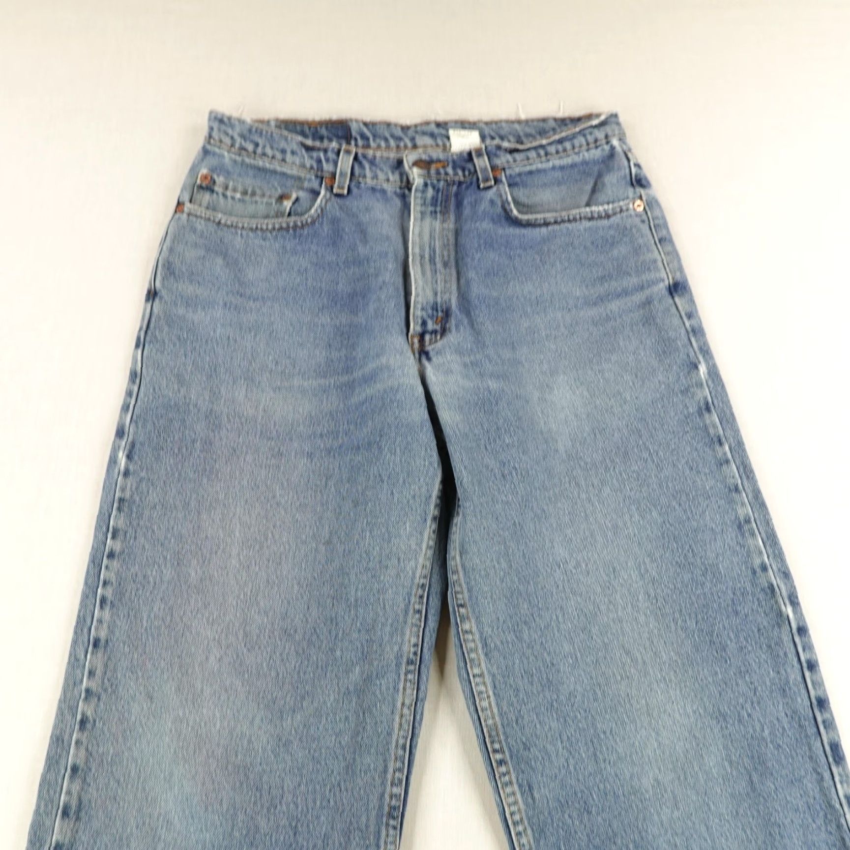 Levi's VINTAGE Levi's Jeans Mens 34 Waist 34 Inseam Blue Denim 550 Relaxed Fit Baggy 90s Pants Size US 34 / EU 50 - 2 Thumbnail