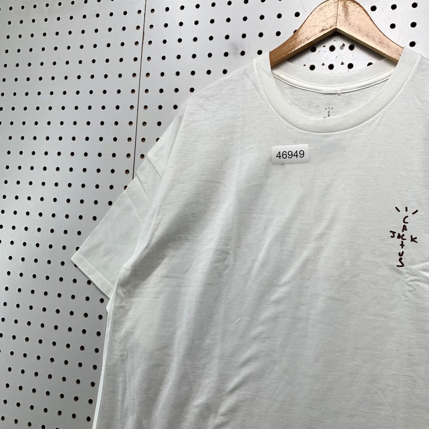Travis Scott Cactus Jack Travis Scott T Shirt Mens White Essential Short Sleeve Skate Hip Hop 2XL Mens White Short Sleeve T-Shirt Size US XXL / EU 58 / 5 - 6 Thumbnail