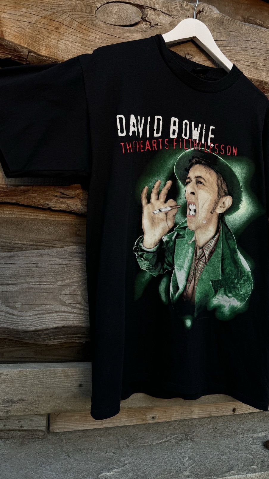 Band Tees × Vintage 1995 Vintage David Bowie The Hearts Felthy Lesson T-Shirt Size US XL / EU 56 / 4 - 4 Thumbnail