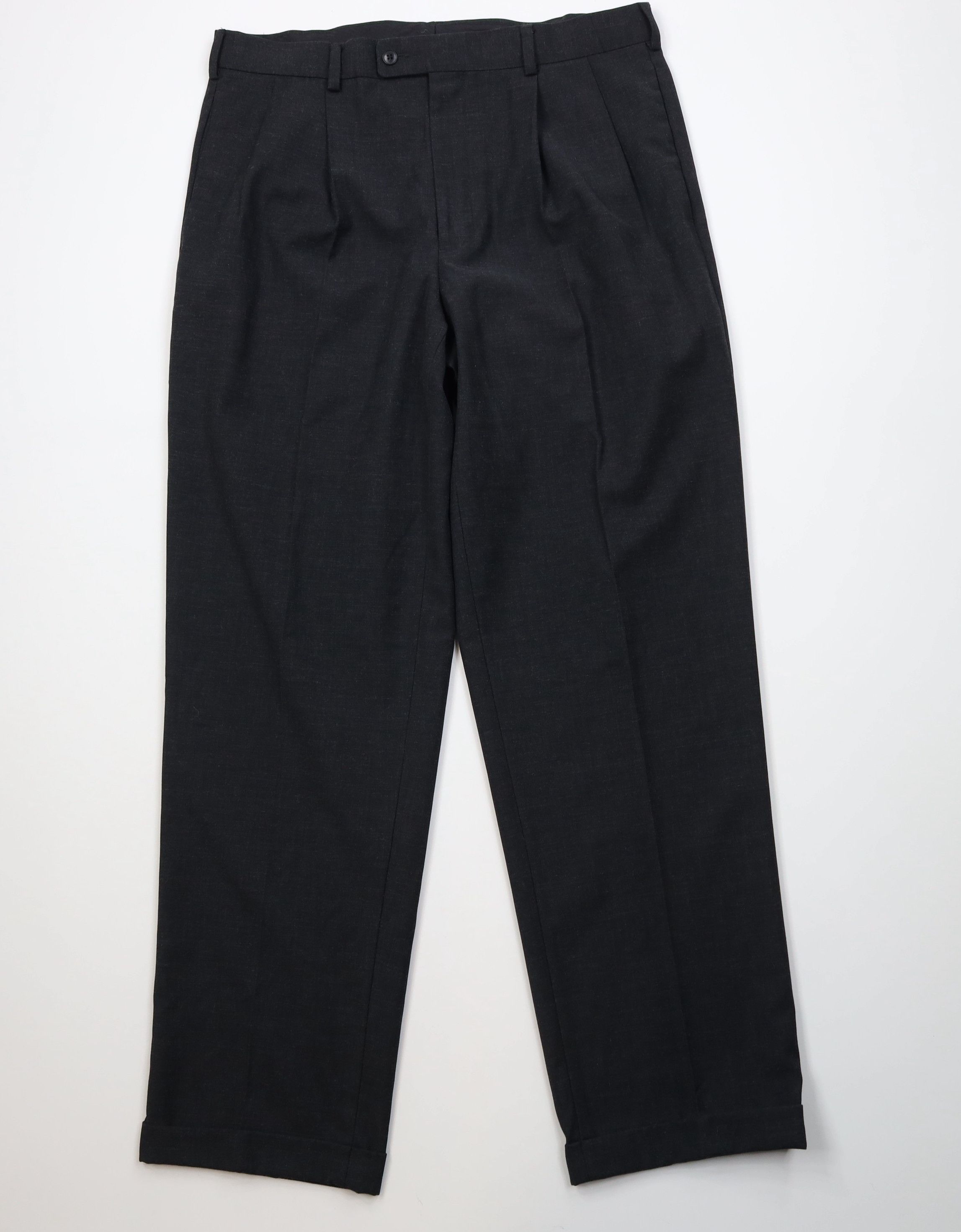 Vintage Vintage 90s Streetwear Gabardine Knit Wide Leg Chino Pants Size US 36 / EU 52 - 1 Thumbnail