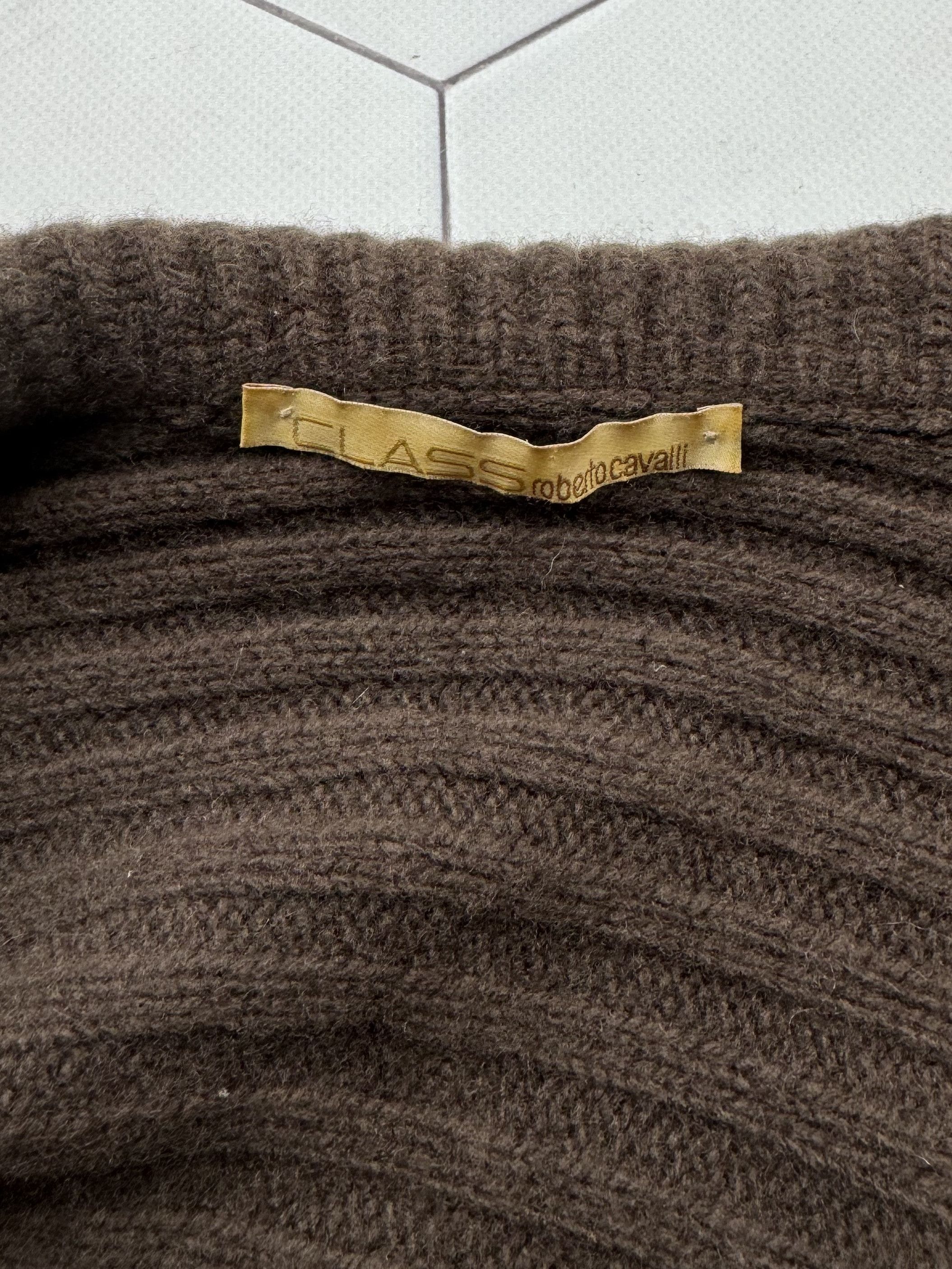 Cavalli Class Class Roberto Class Vintage Wool Cardigan (B253) Size M / US 6-8 / IT 42-44 - 4 Thumbnail
