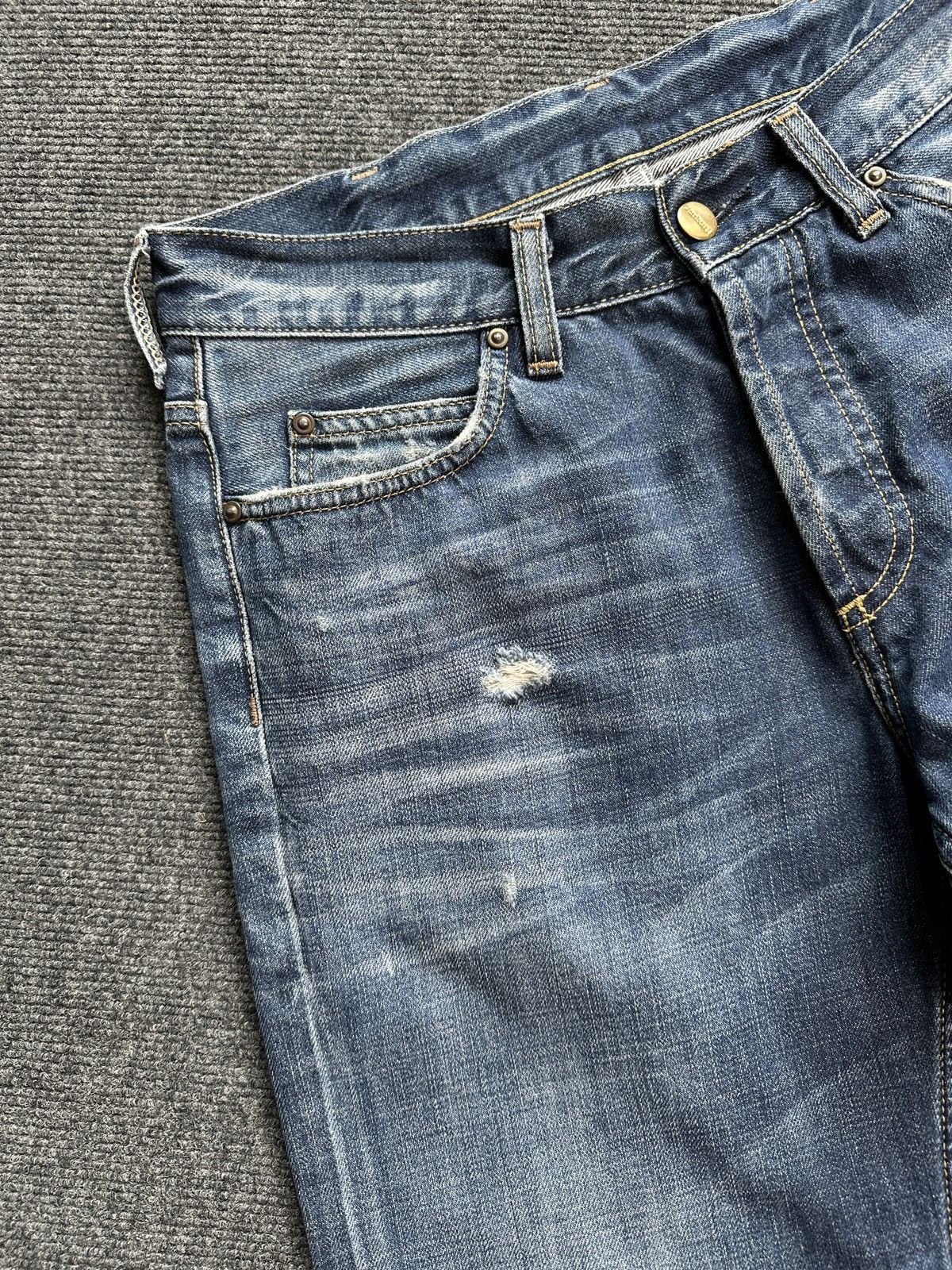 Carhartt Distressed CARHARTT Texas Pants Denim Blue Jeans Size US 29 - 7 Thumbnail