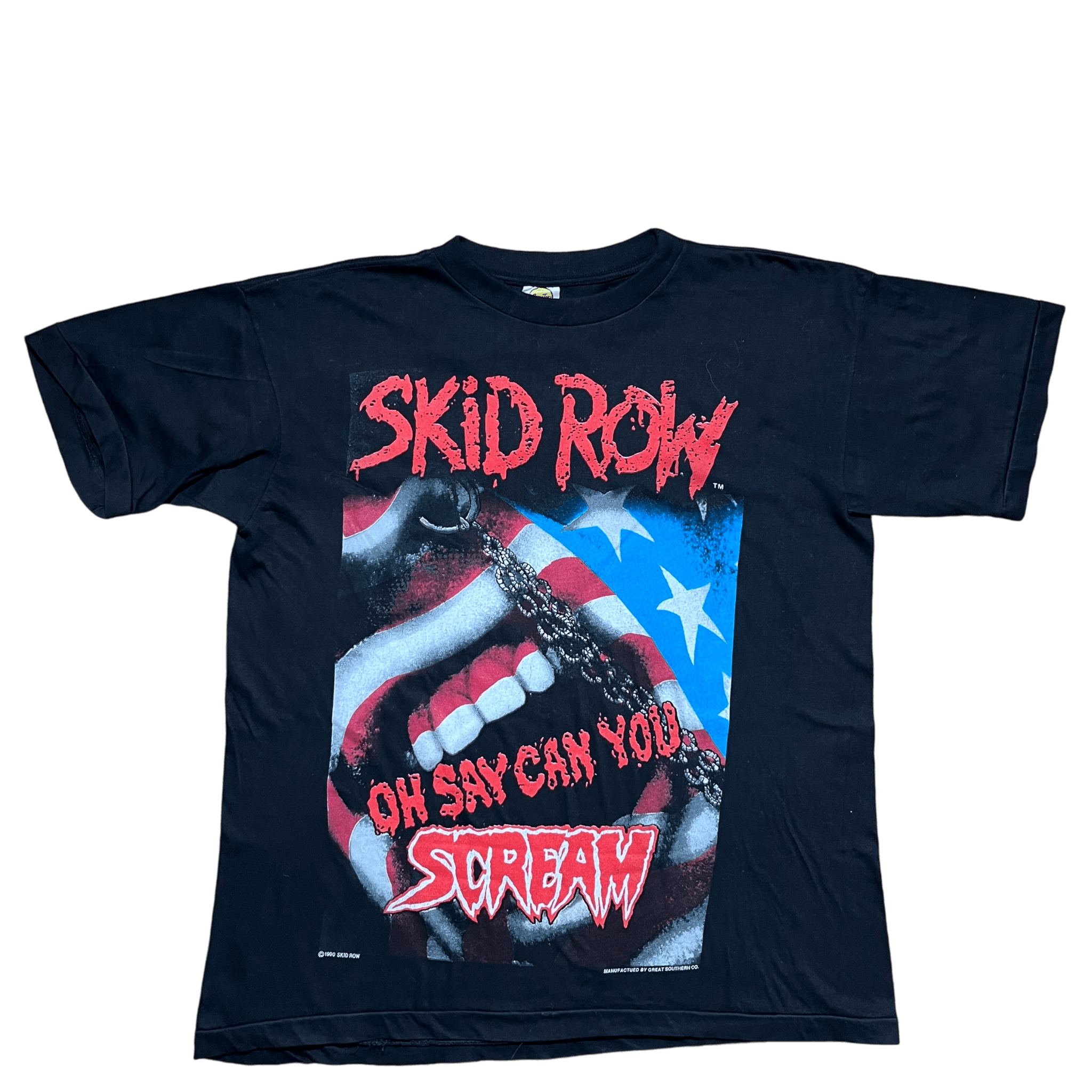 Vintage VINTAGE 1990 SKID ROW "OH SAY CAN YOU SCREAM" - XL Size US XL / EU 56 / 4 - 1 Thumbnail
