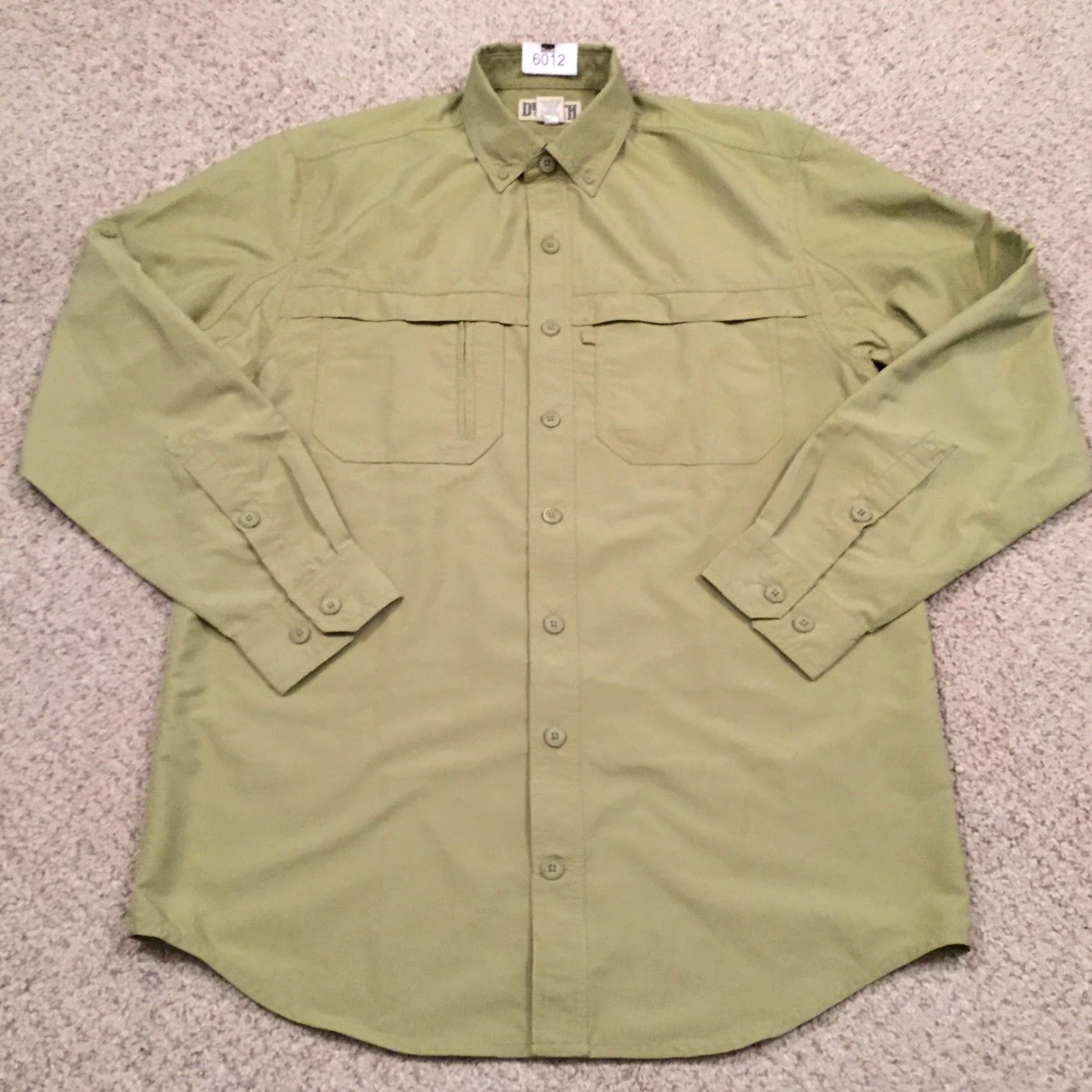 Vintage Duluth Shirt Mens Medium Tall Green Roll Tab Long Sleeve Button Up Pockets Size US M / EU 48-50 / 2 - 2 Thumbnail