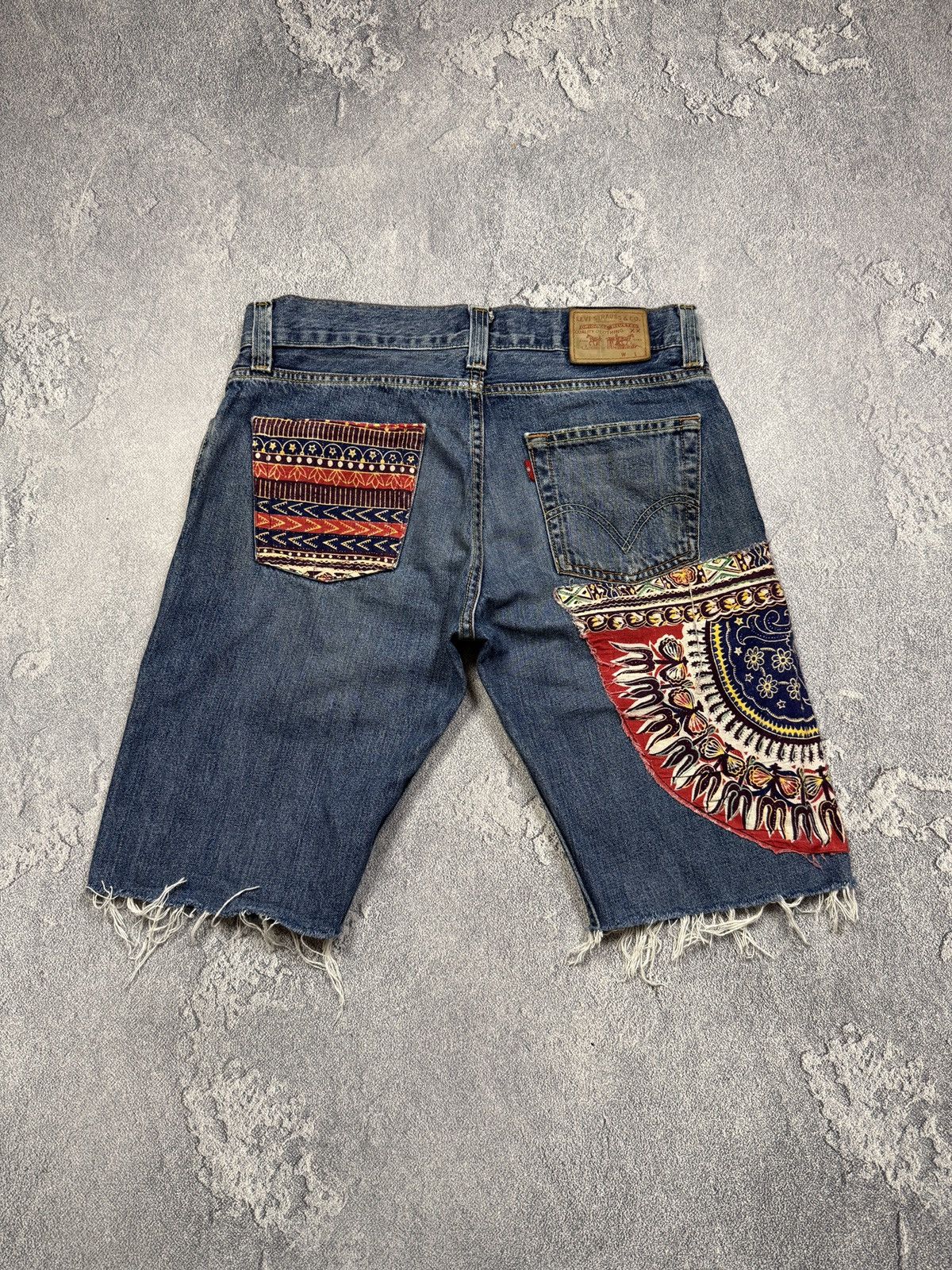 Levi's Levi’s 512 Denim Bootcut Custom Jeans Denim Shorts Size US 34 / EU 50 - 2 Thumbnail