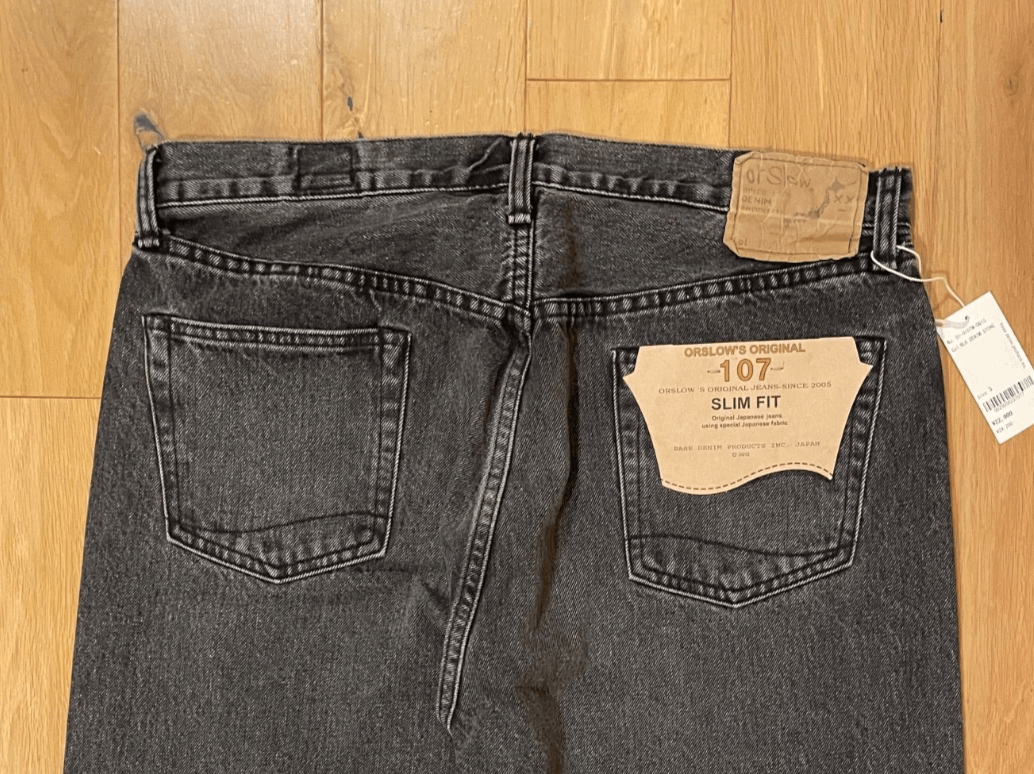 Orslow orSlow 107 Black Stone Denim Jeans Size 5 (36") Size US 36 / EU 52 - 5 Thumbnail