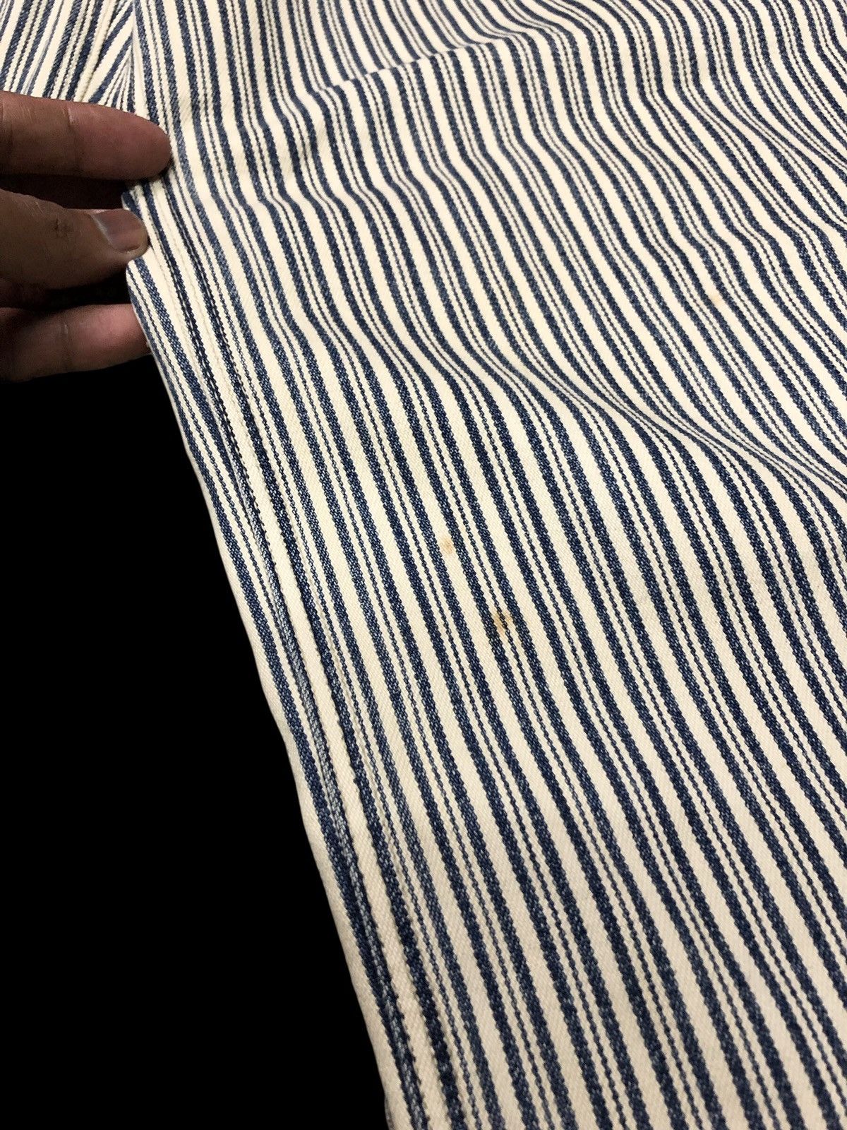 Japanese Brand BAGGY⚡️⚡️STRIPED BLUE WAY CARPENTER DENIM Size US 28 / EU 44 - 6 Thumbnail