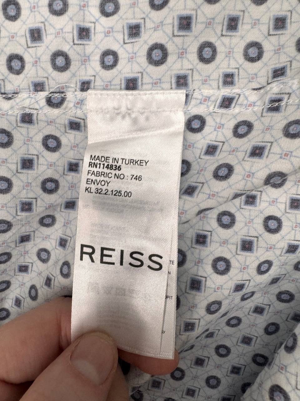 Reiss Reiss Men NWT Shirt Slim Fit Pattern White Size L Size US L / EU 52-54 / 3 - 5 Thumbnail