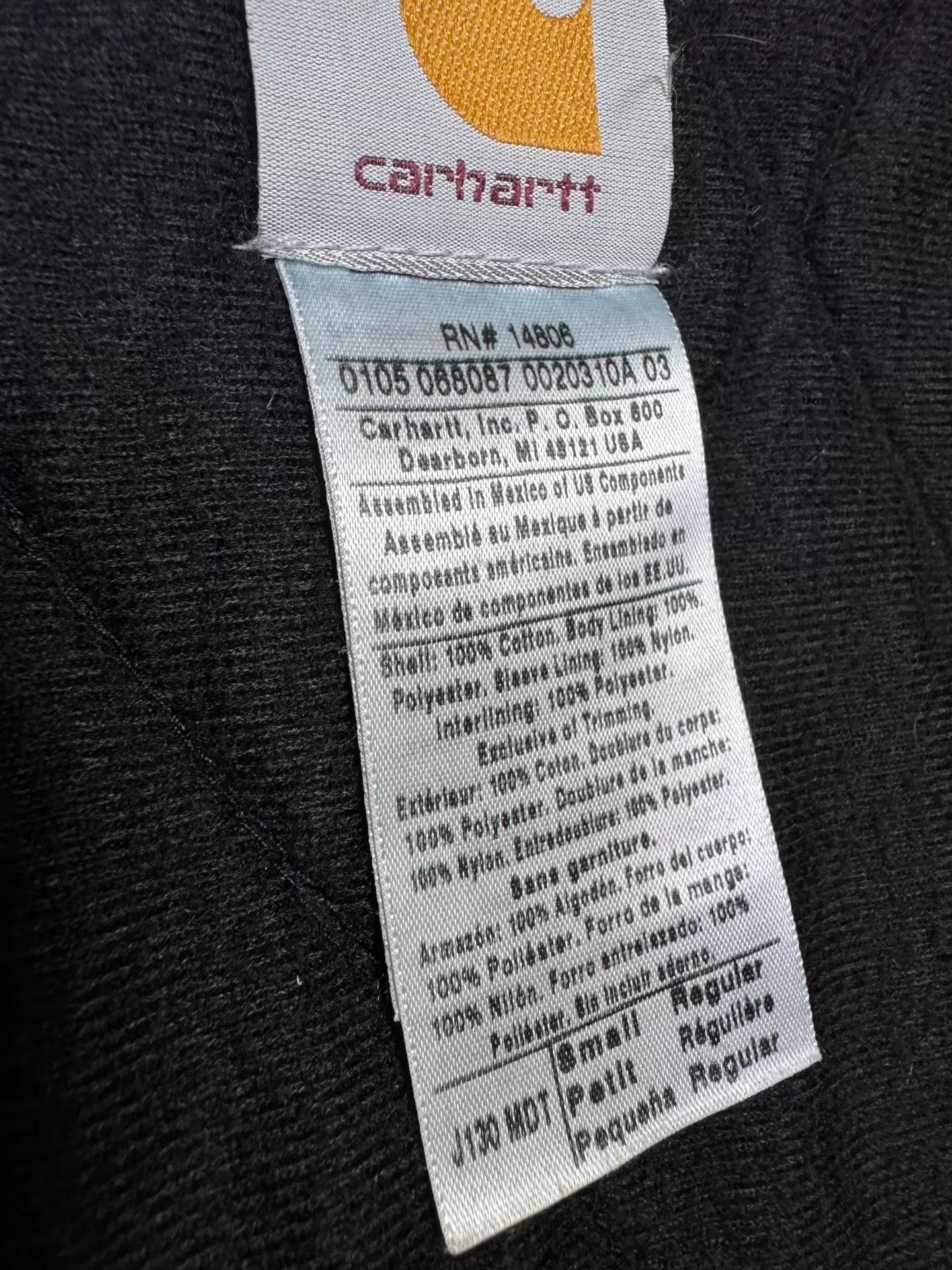 Carhartt Vintage Carhartt J130 MDT Midnight Blue S Jacket Size US S / EU 44-46 / 1 - 9 Thumbnail