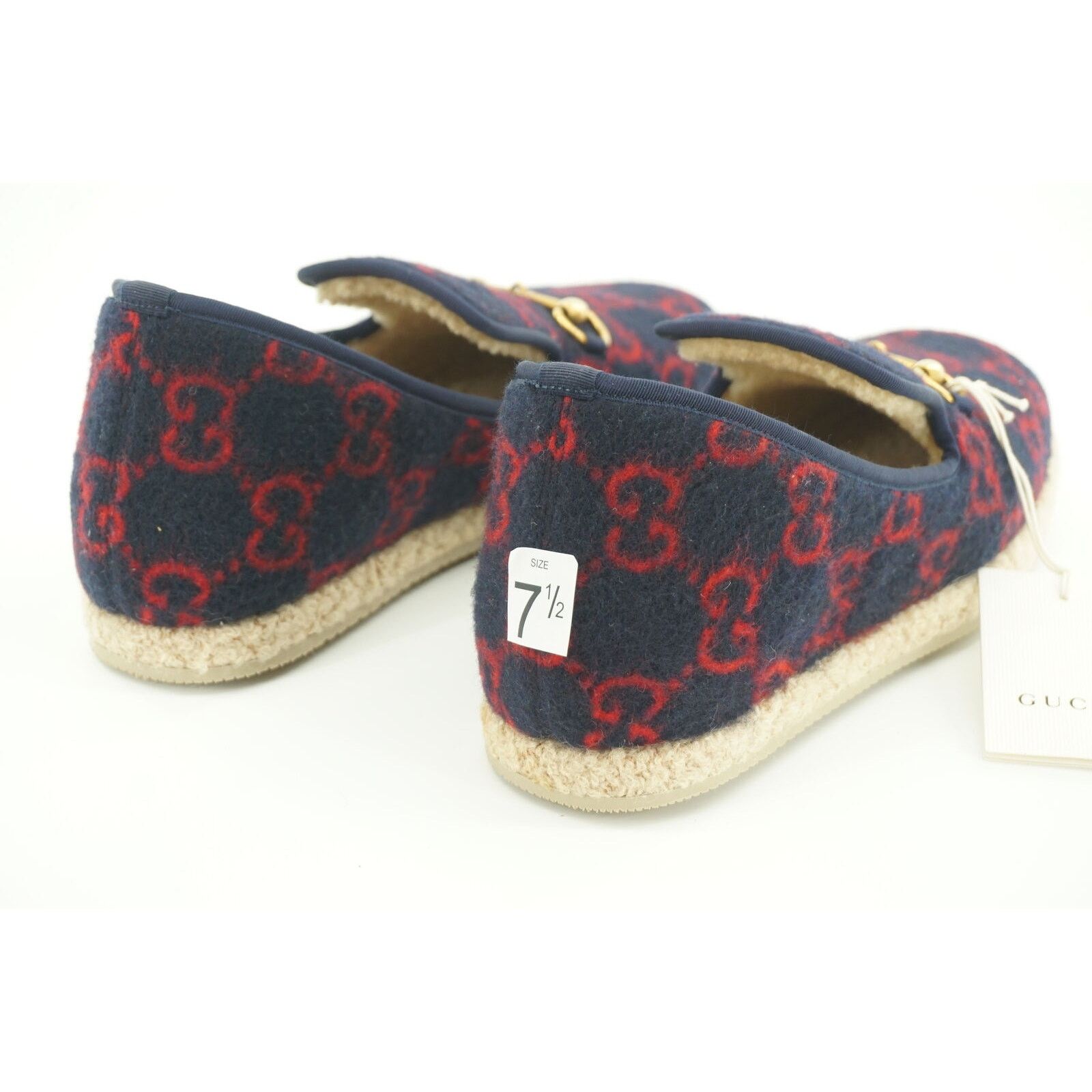 Gucci Gucci Fria GG Horsebit Espadrille Loafer Size 7.5G Wool Fur Size US 8 / EU 41 - 6 Thumbnail