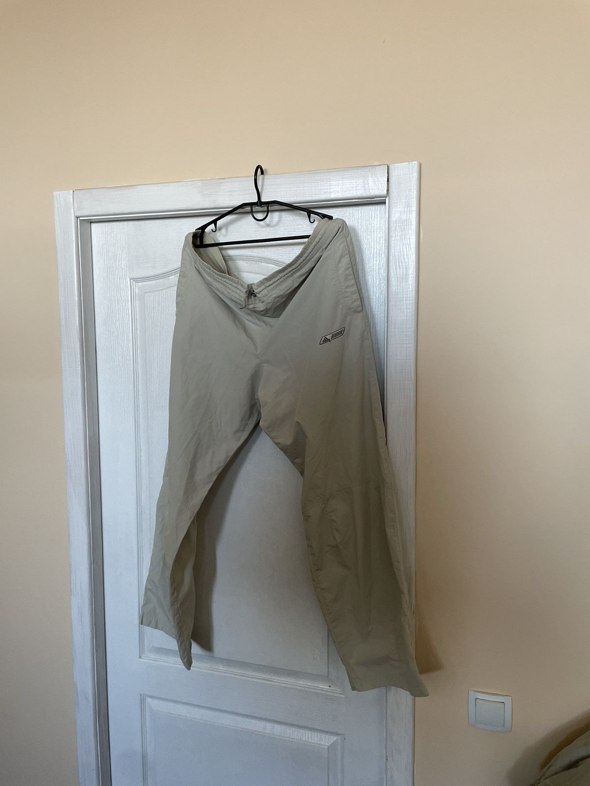 Adidas × Vintage Y2K Vintage adidas Track Pants beige desert joggers parashut Size US 36 / EU 52 - 1 Thumbnail