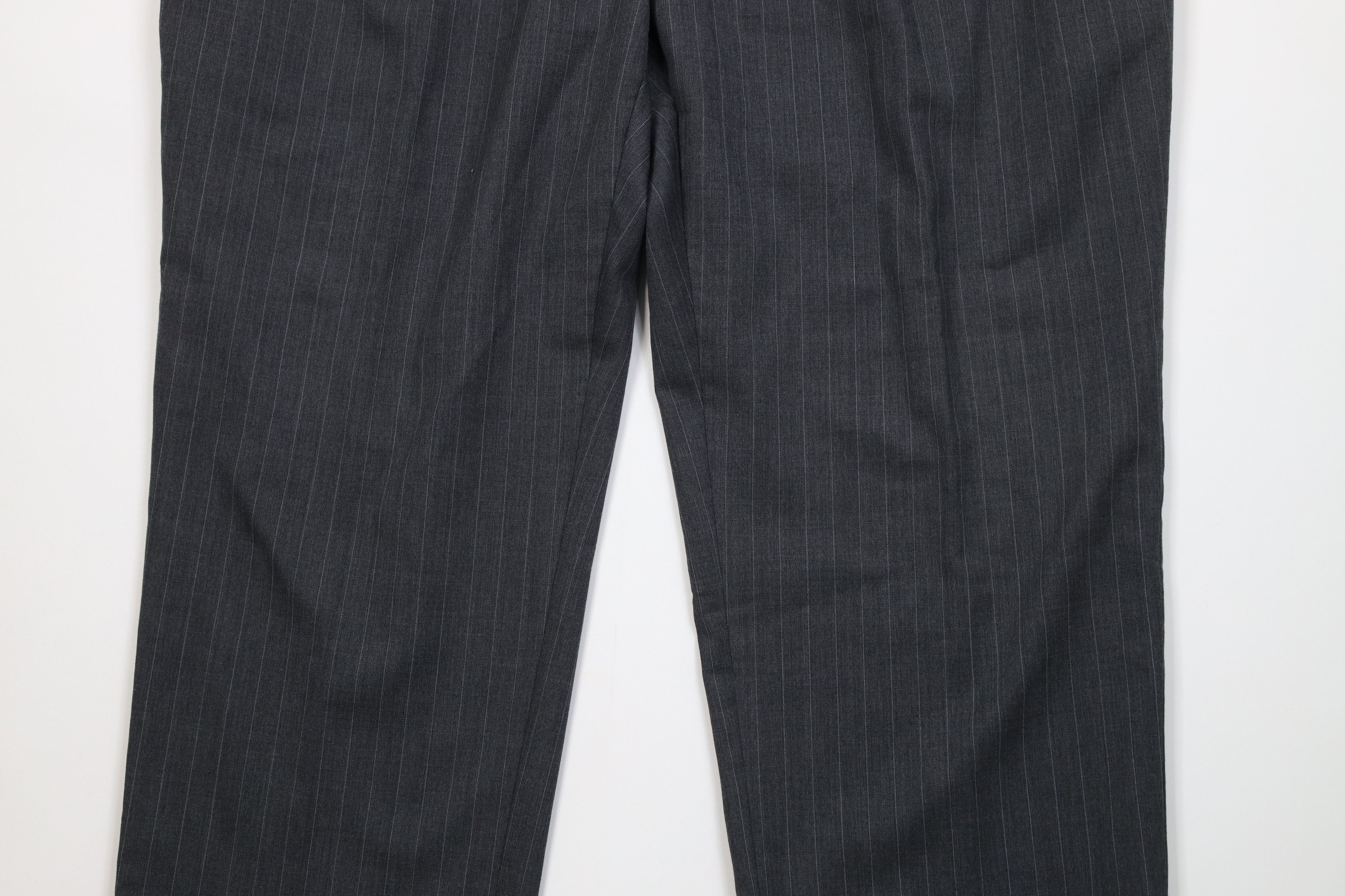 Vintage Vintage 90s Y2K Streetwear Pinstriped Wide Leg Chino Pants Size US 44 / EU 60 - 3 Thumbnail