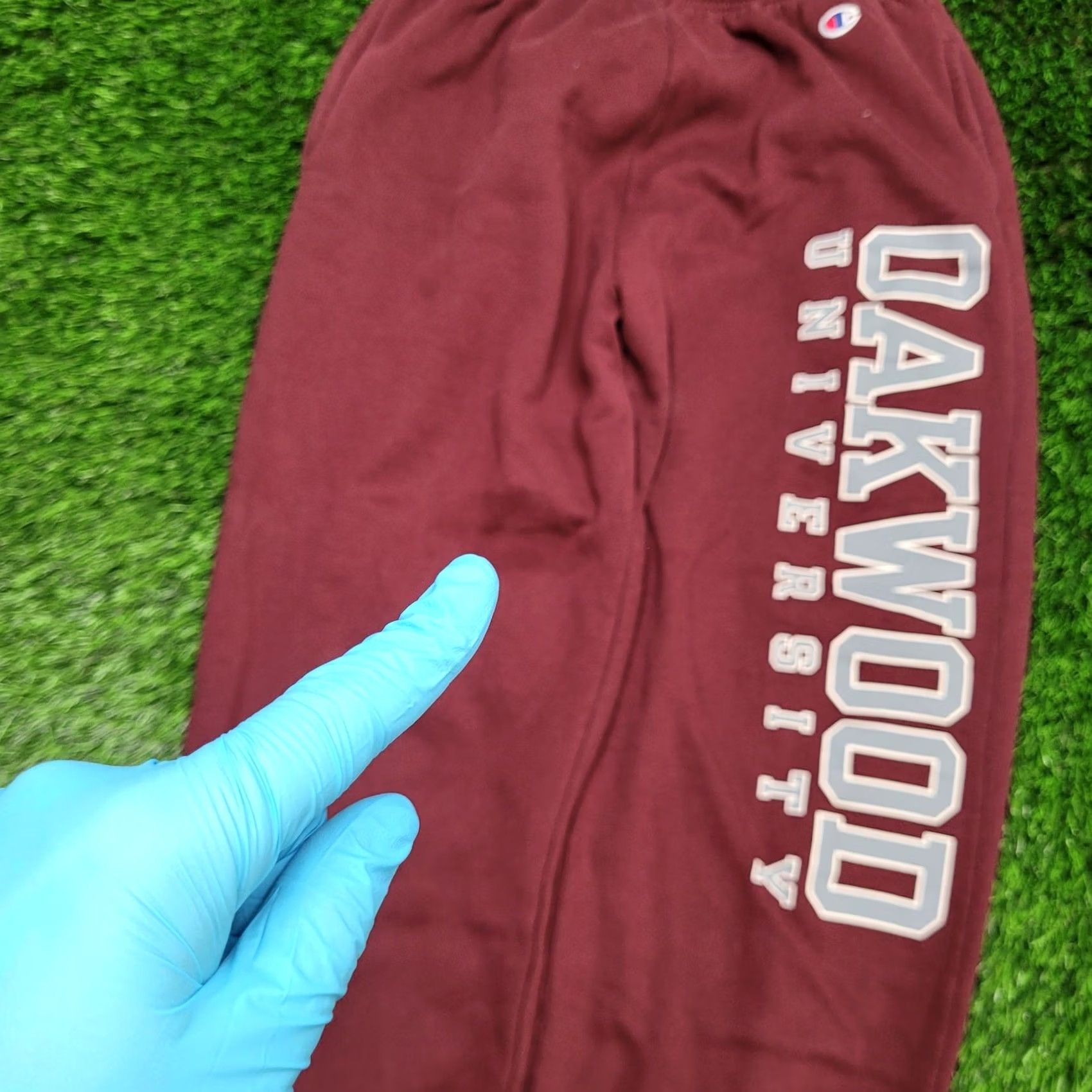 Champion VINTAGE Champion Sweatpants Mens M Oakwood HBCU Maroon Baggy High Rise Relaxed Y2K Joggers Size US 30 / EU 46 - 3 Thumbnail