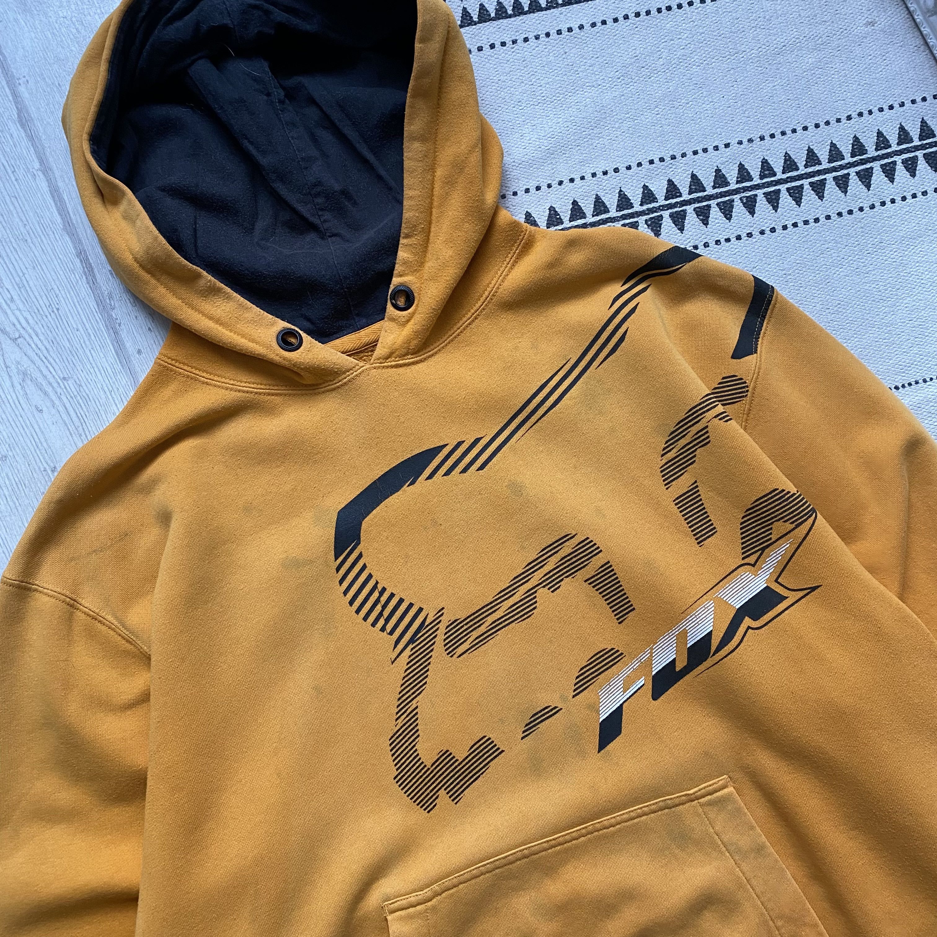Fox Racing 🏍️ Trashed Fox Racing Logo hoodie vintage Sun Faded Size US L / EU 52-54 / 3 - 3 Thumbnail