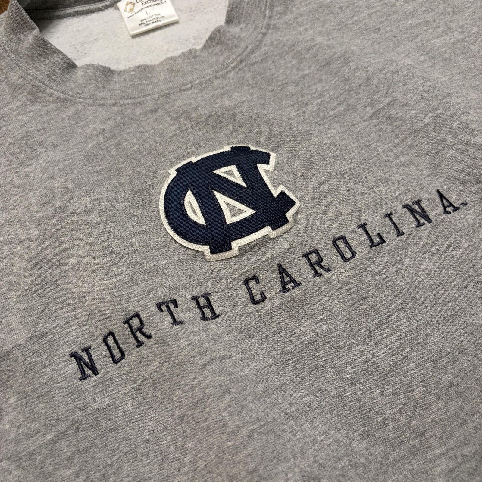 Vintage North Carolina Tar Heels Sweatshirt Mens L Cotton Exchange Size US L / EU 52-54 / 3 - 4 Thumbnail