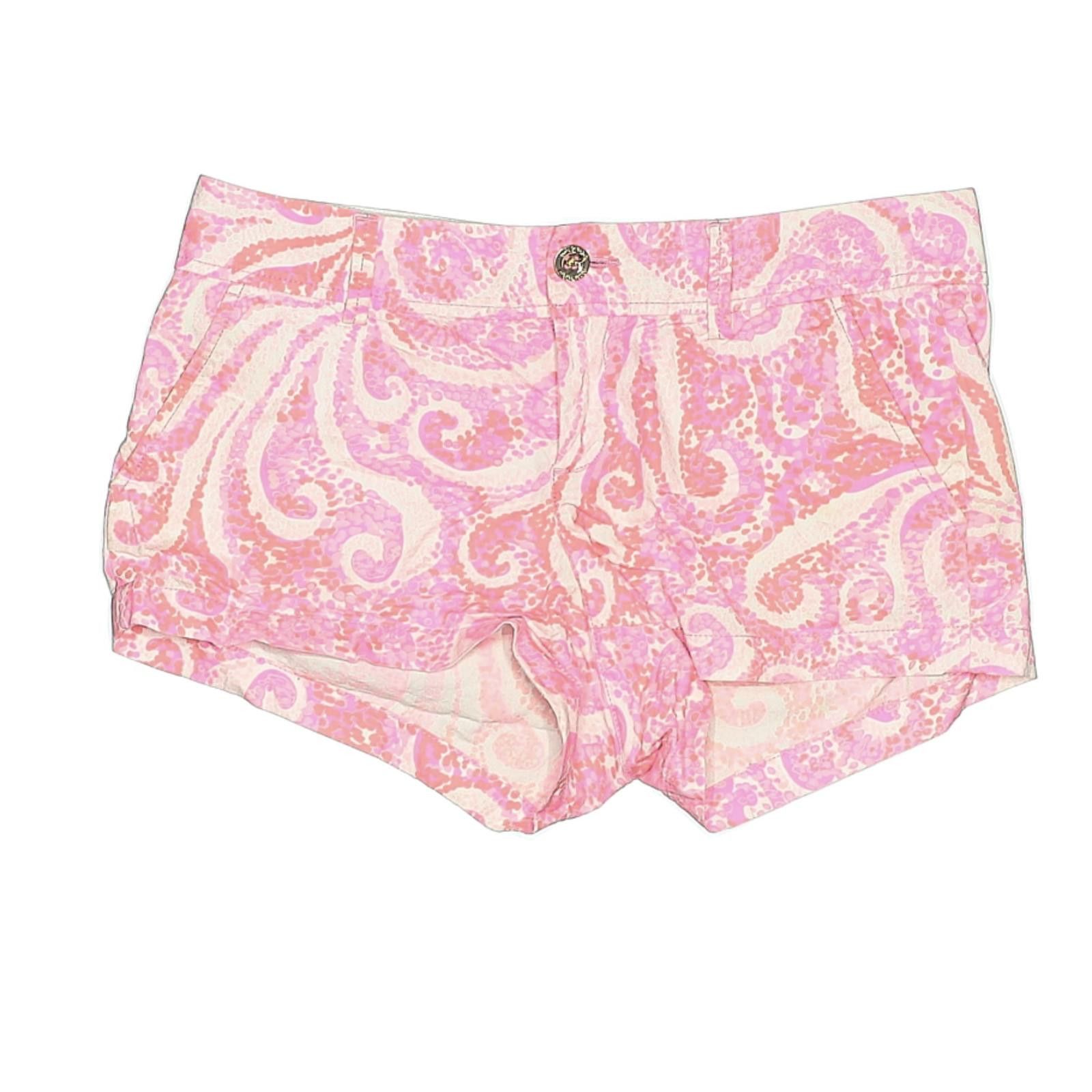 Other Lilly Pulitzer Pink Paisley Print Boho Shorts Size 6 Size 28" / US 6 / IT 42 - 1 Thumbnail