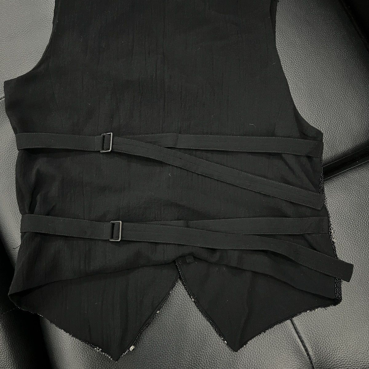Ann Demeulemeester Ann Demeulemeester SS09Runway Asymmetric “Glass” Vest Jacket Size XS / US 0-2 / IT 36-38 - 15 Thumbnail