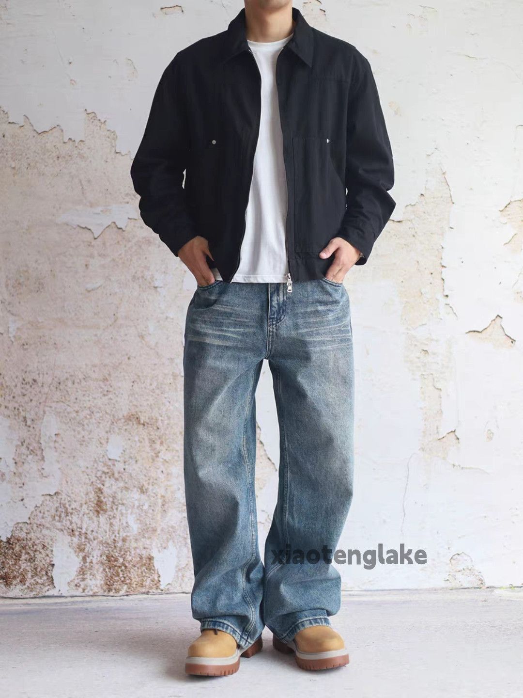 Jean zx washed faded loose kith offwhite style hiphop jeans Size US 34 / EU 50 - 5 Thumbnail