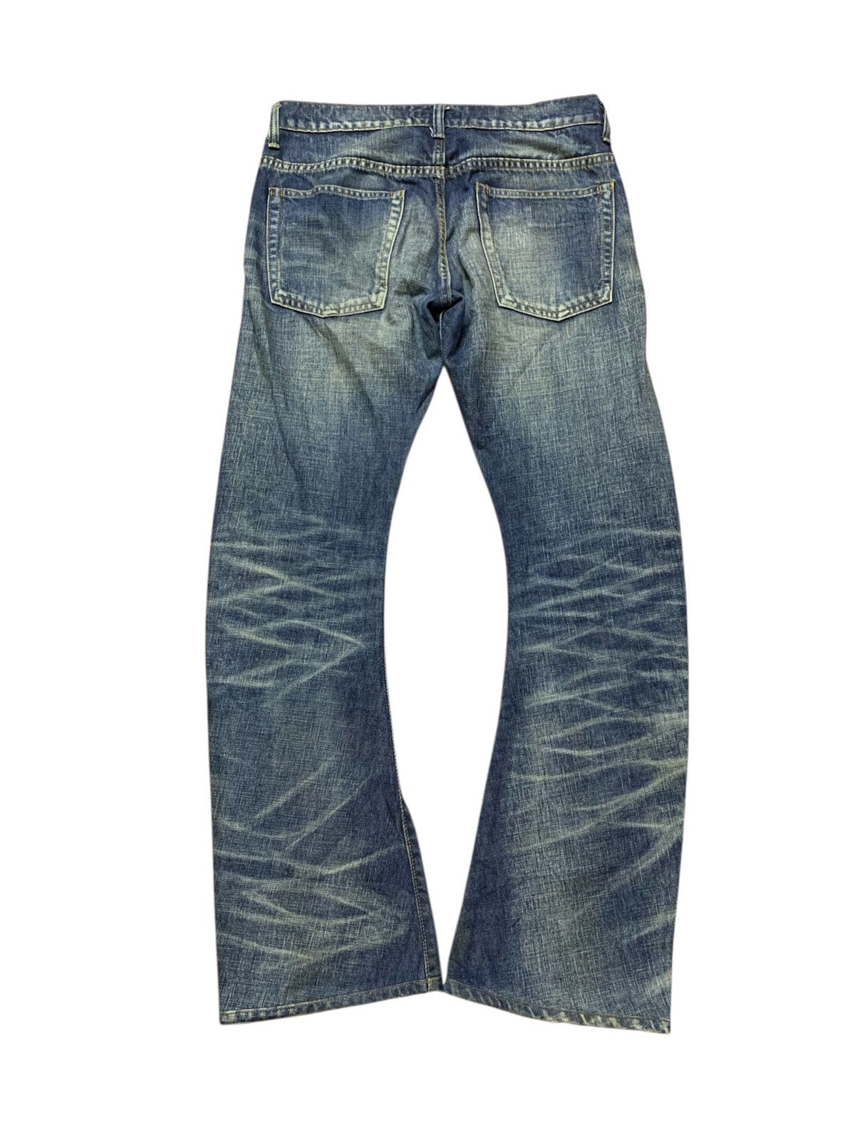 junhashimoto FLARE Junhashimoto Curve Leg Washed Denim Share Spirit LGB Size US 32 / EU 48 - 2 Thumbnail