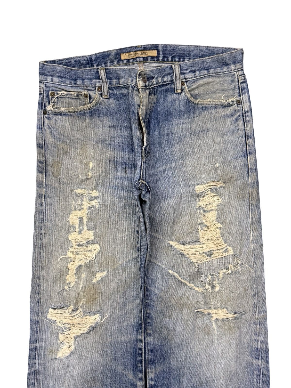Uniqlo Vintage Uniqlo S-002 Japanese Market Jeans | Vintage Wash 35 Size US 35 - 4 Thumbnail