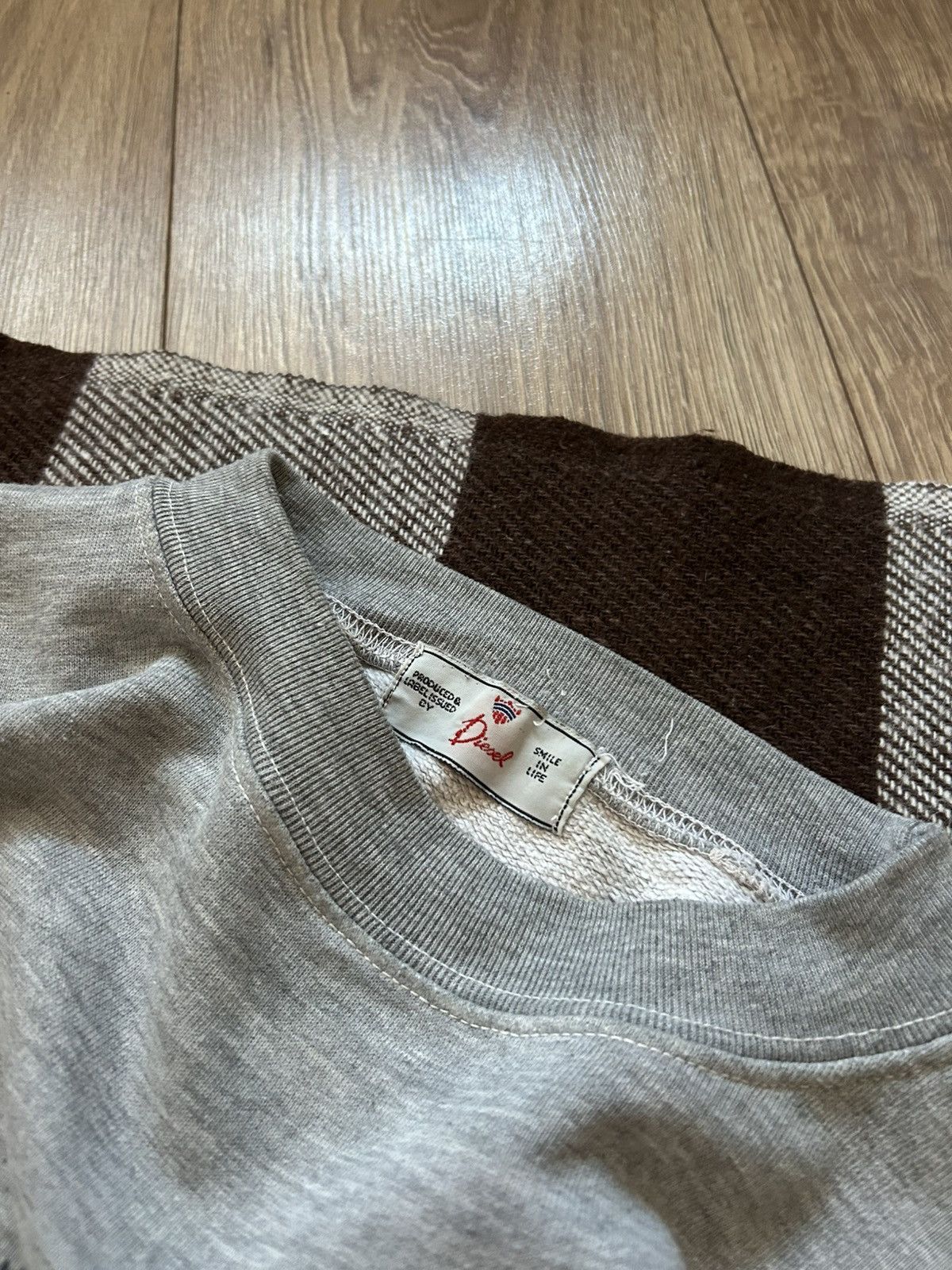 Diesel × Vintage Vintage Diesel Big logo Sweatshirt y2k mens rare Size US S / EU 44-46 / 1 - 4 Thumbnail