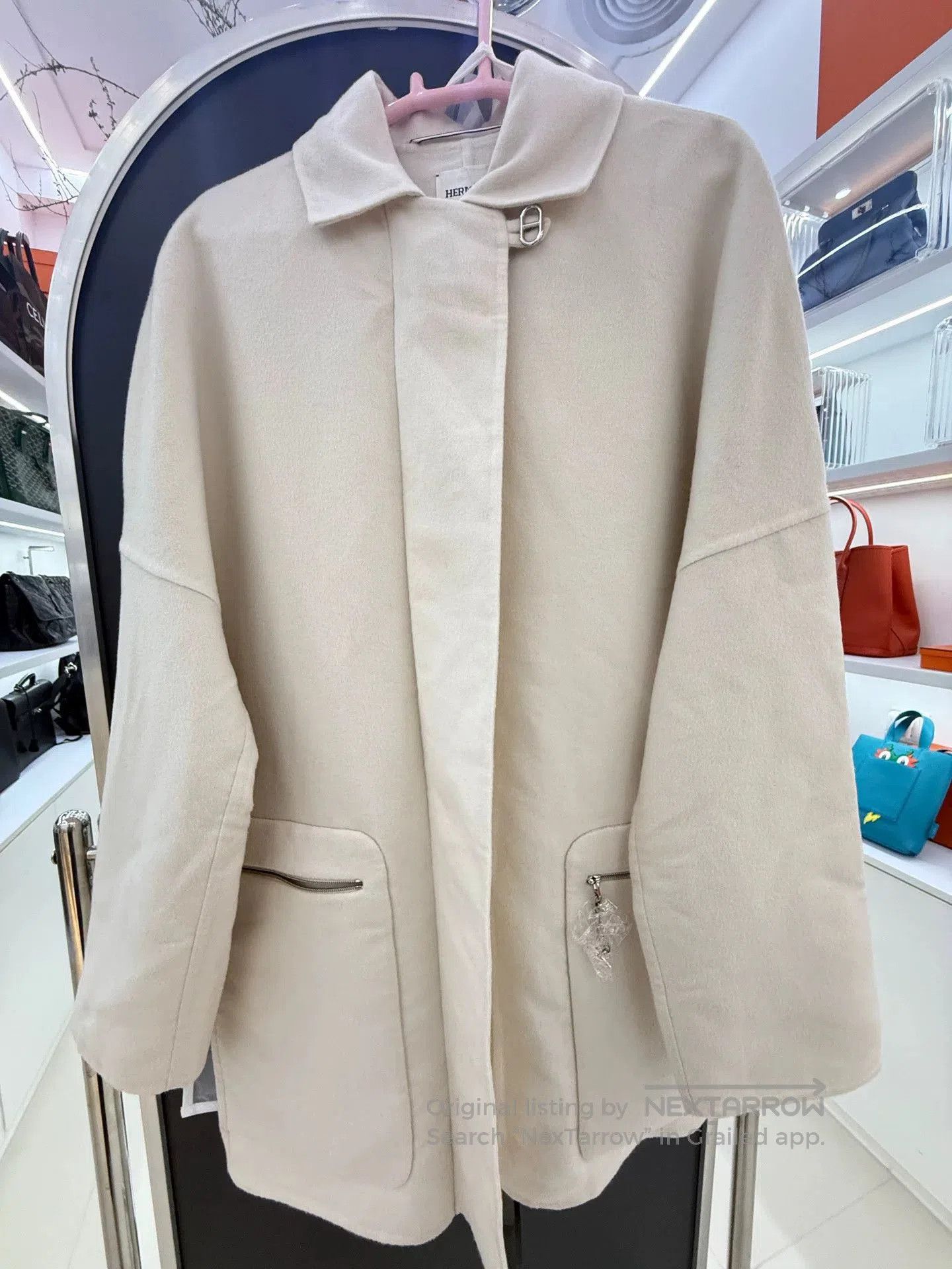 Hermes Hermès SS23 Cashmere Coat 38. Size S / US 4 / IT 40 - 1 Thumbnail