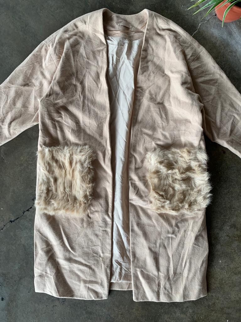 GU × Japanese Brand GU deep pile fur Long Cardigan Size M / US 6-8 / IT 42-44 - 4 Thumbnail