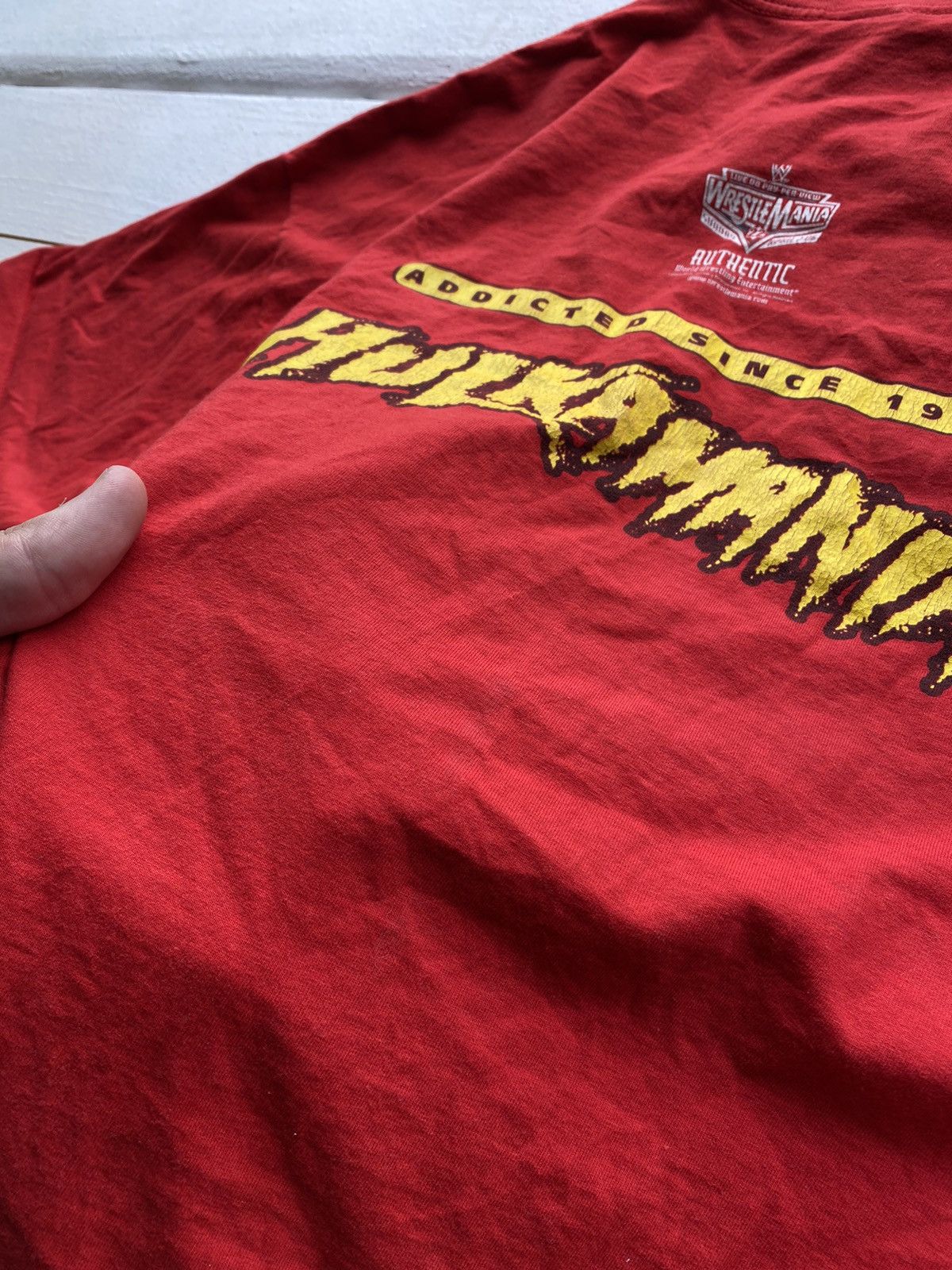 Vintage × WWE 2005 WWE Hulkamania Wrestling Mania Licensed Red Mens Shirt Size US XL / EU 56 / 4 - 12 Thumbnail