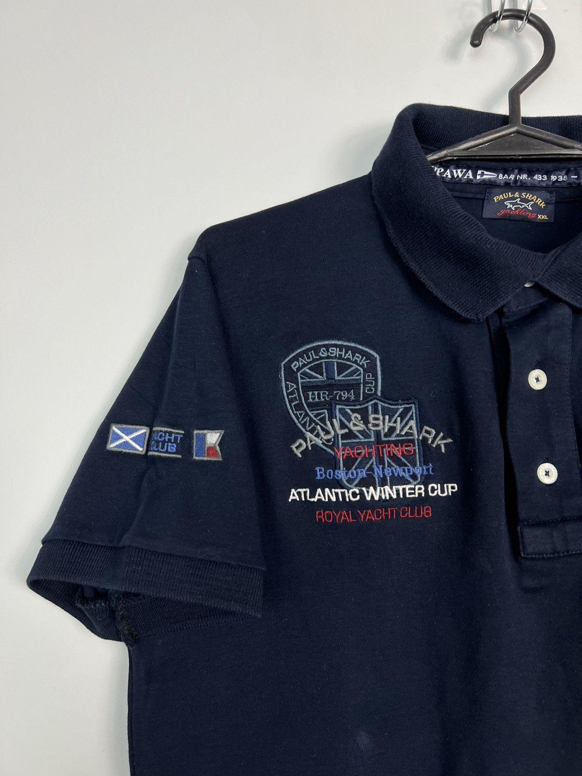 Paul & Shark × Vintage Polo Shirt Paul & Shark Yachting Atlantic Winter Vintage Size US M / EU 48-50 / 2 - 2 Thumbnail