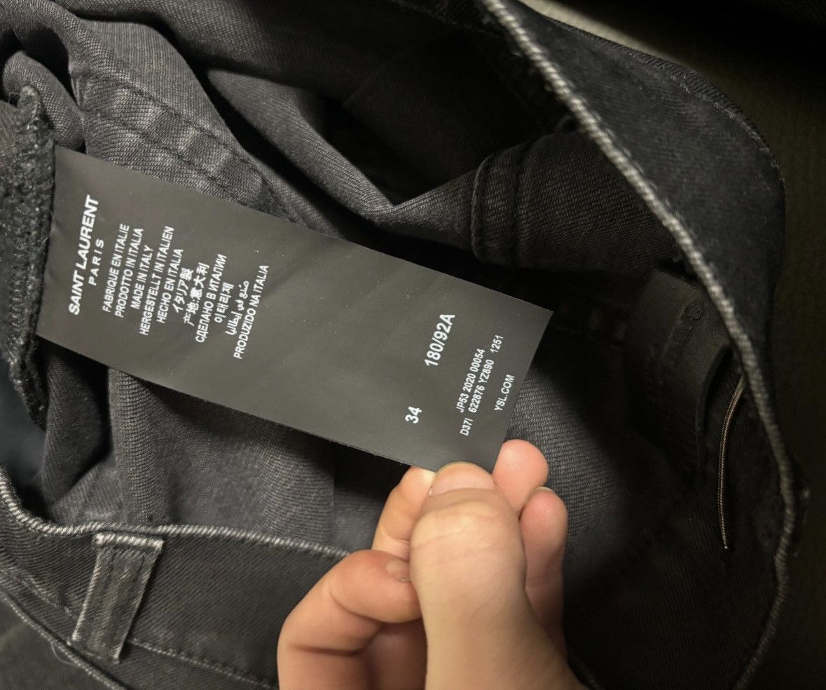 Saint Laurent Paris Saint Laurent SLP 2020FW Water Ripple Ghost Claw Basic Jeans Size US 34 / EU 50 - 8 Thumbnail