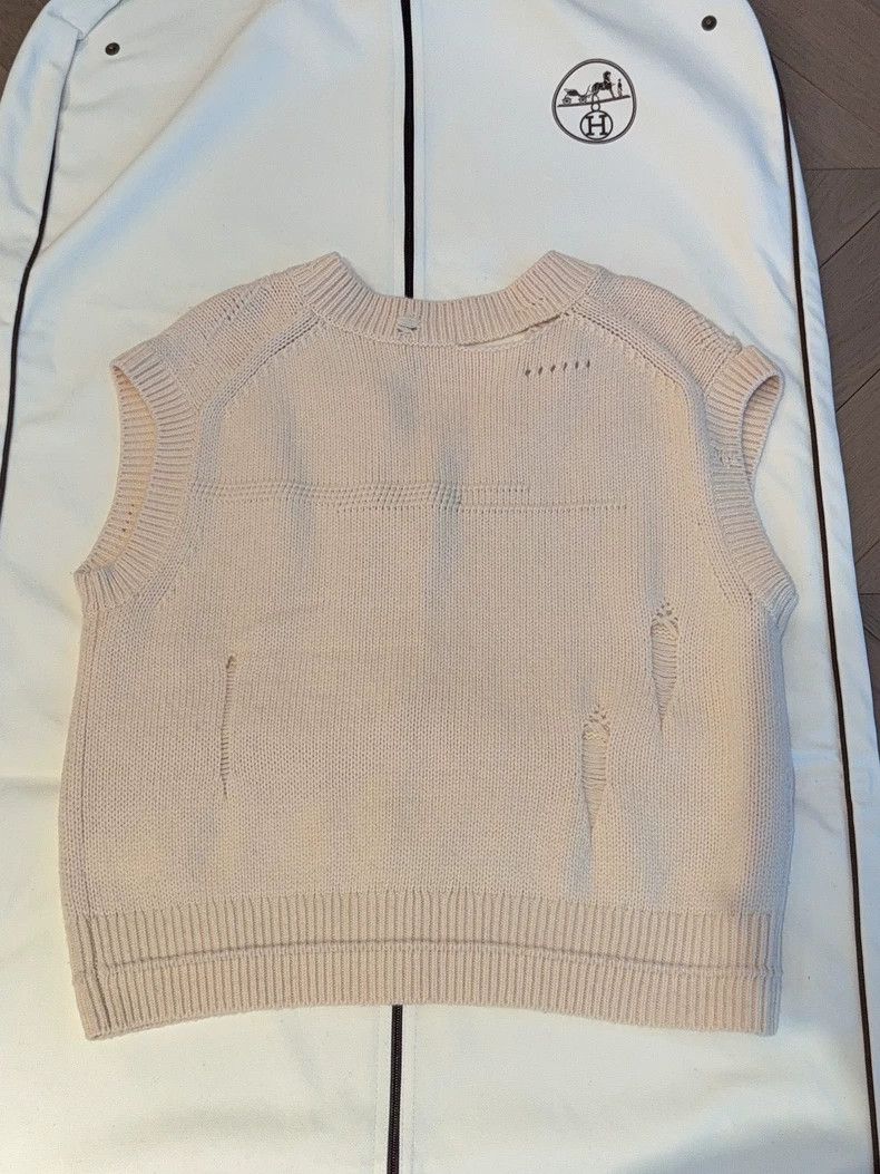 Helmut Lang helmut lang size m Off-white wool vest 2502-Nextarrow Size 36R - 3 Thumbnail